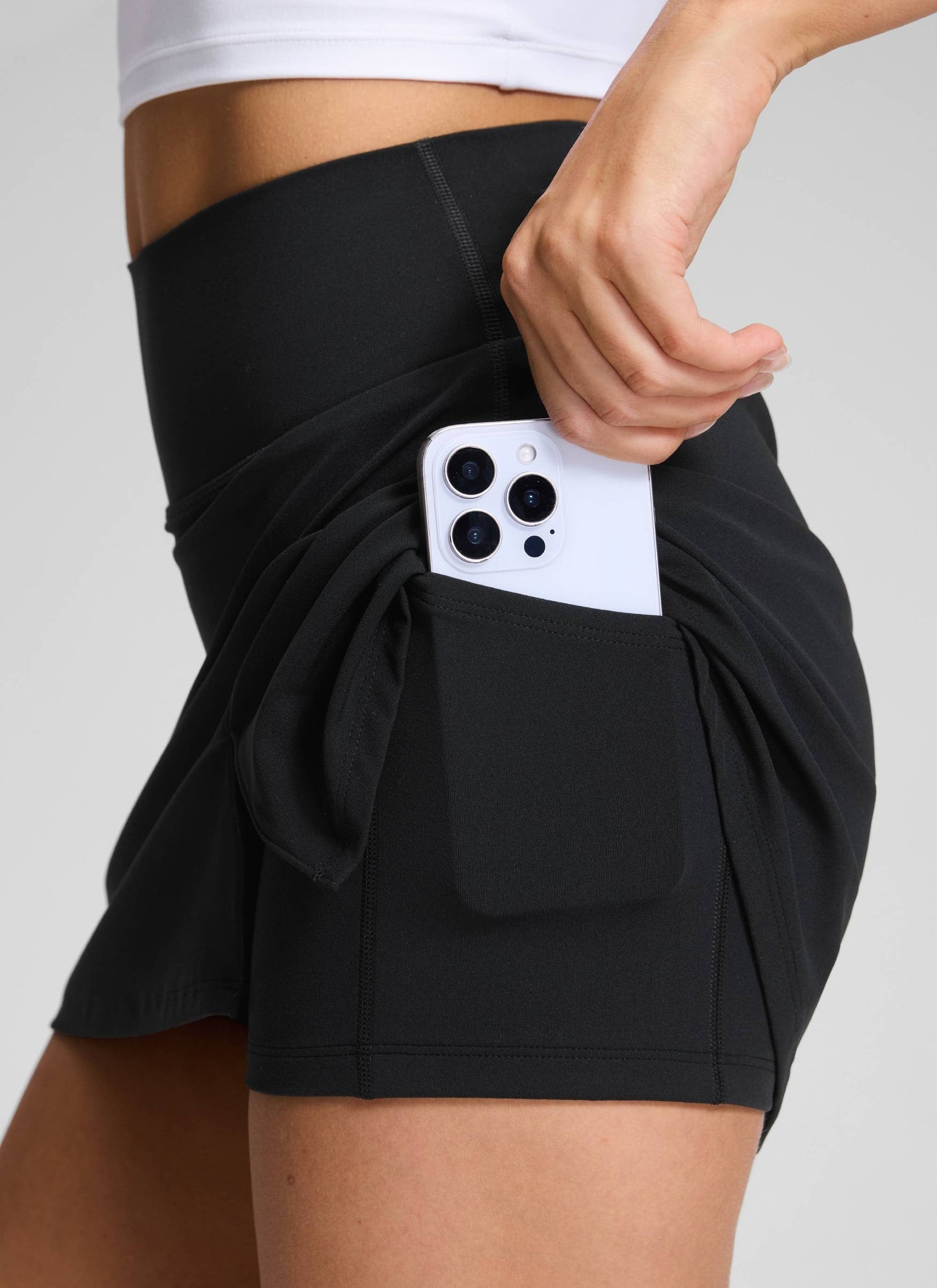 Front Slit High Rise Mini Golf Skirt 14.5’’