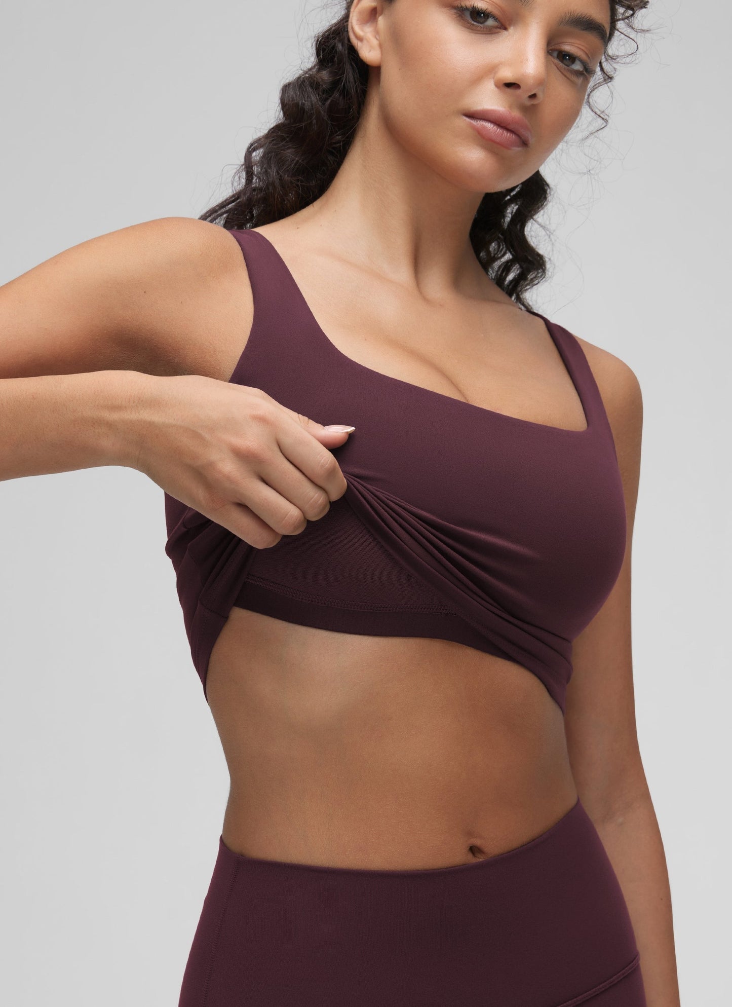 Butterluxe Square Neck Built in Bra Tank