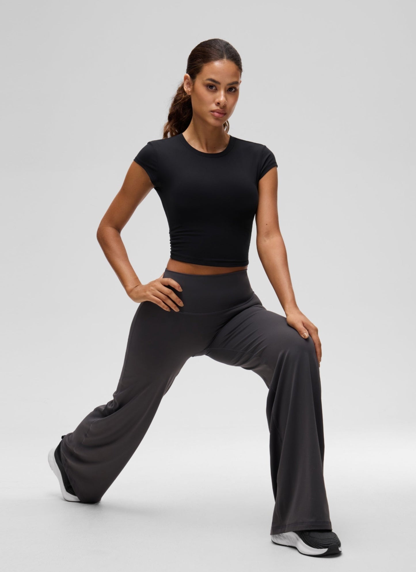 Softembrace Cropped Cap Sleeve Top