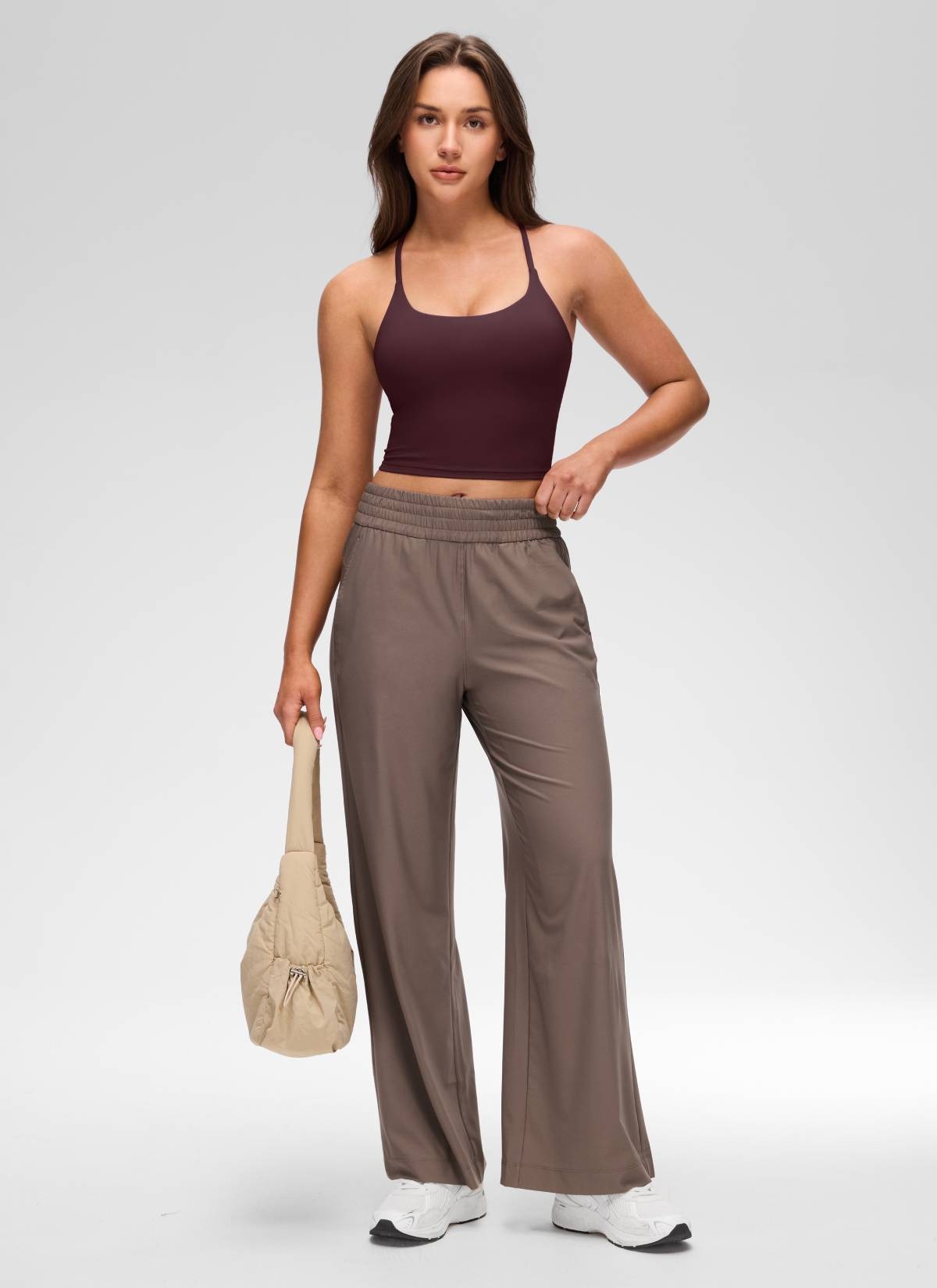 Butterluxe Twist Cross Back Built in Bra Tank