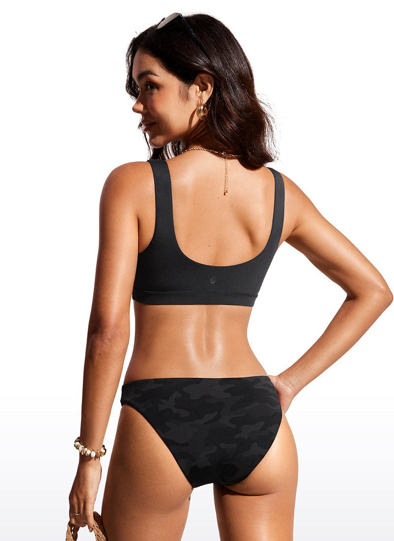 Sunshine Scoop Neck U Back Bikini Top
