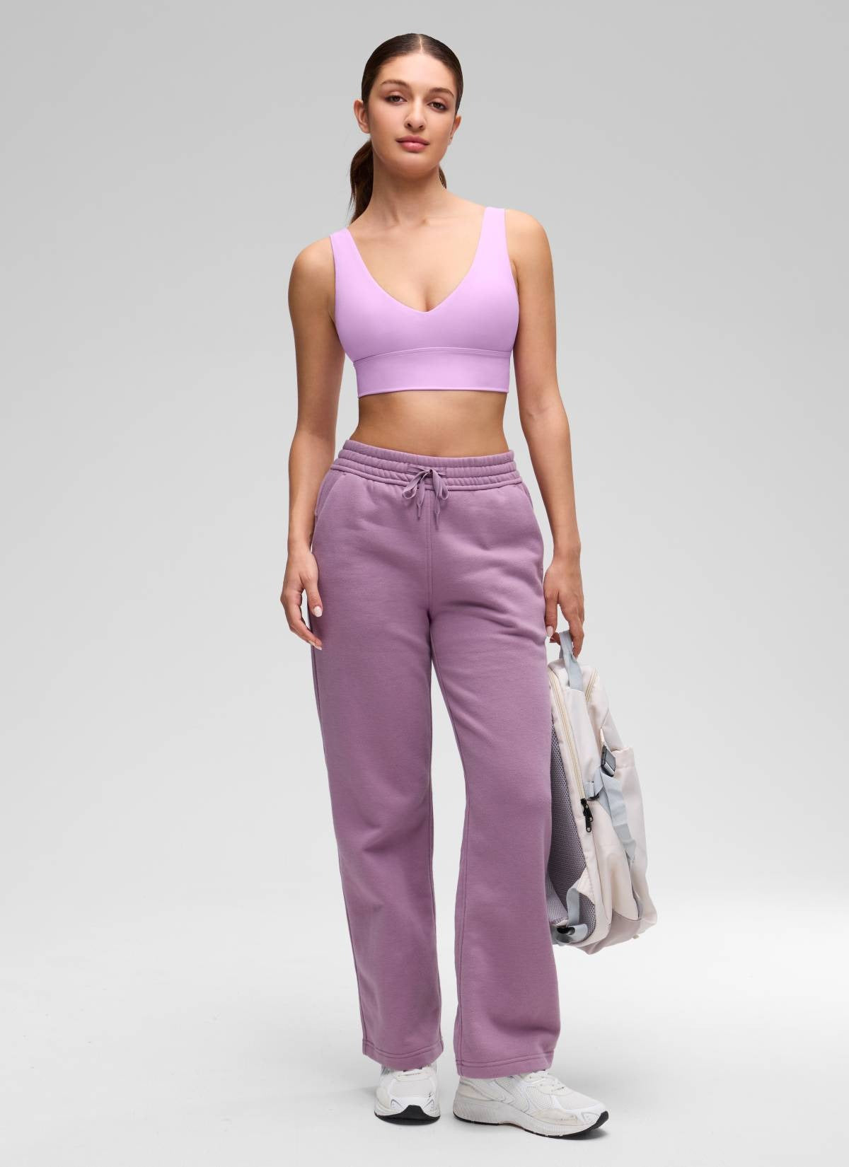 Butterluxe Deep V Neck Longline Sports Bra