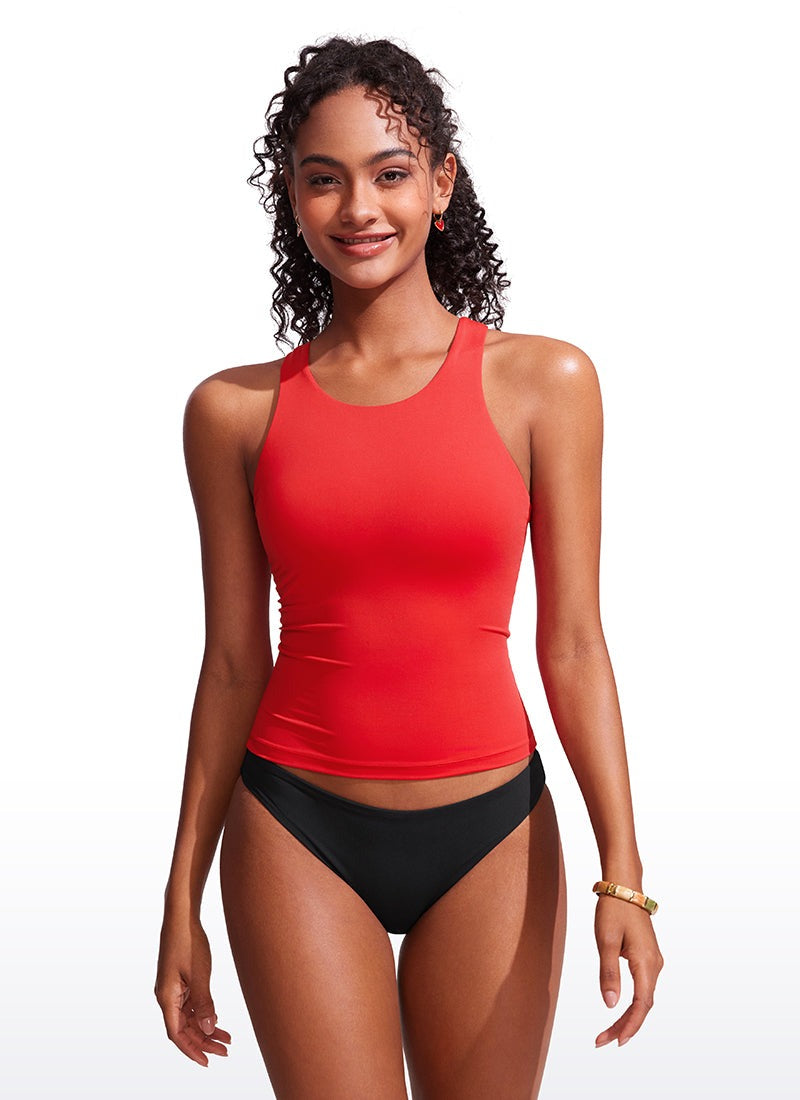 High Neck Racerback Tankini Top