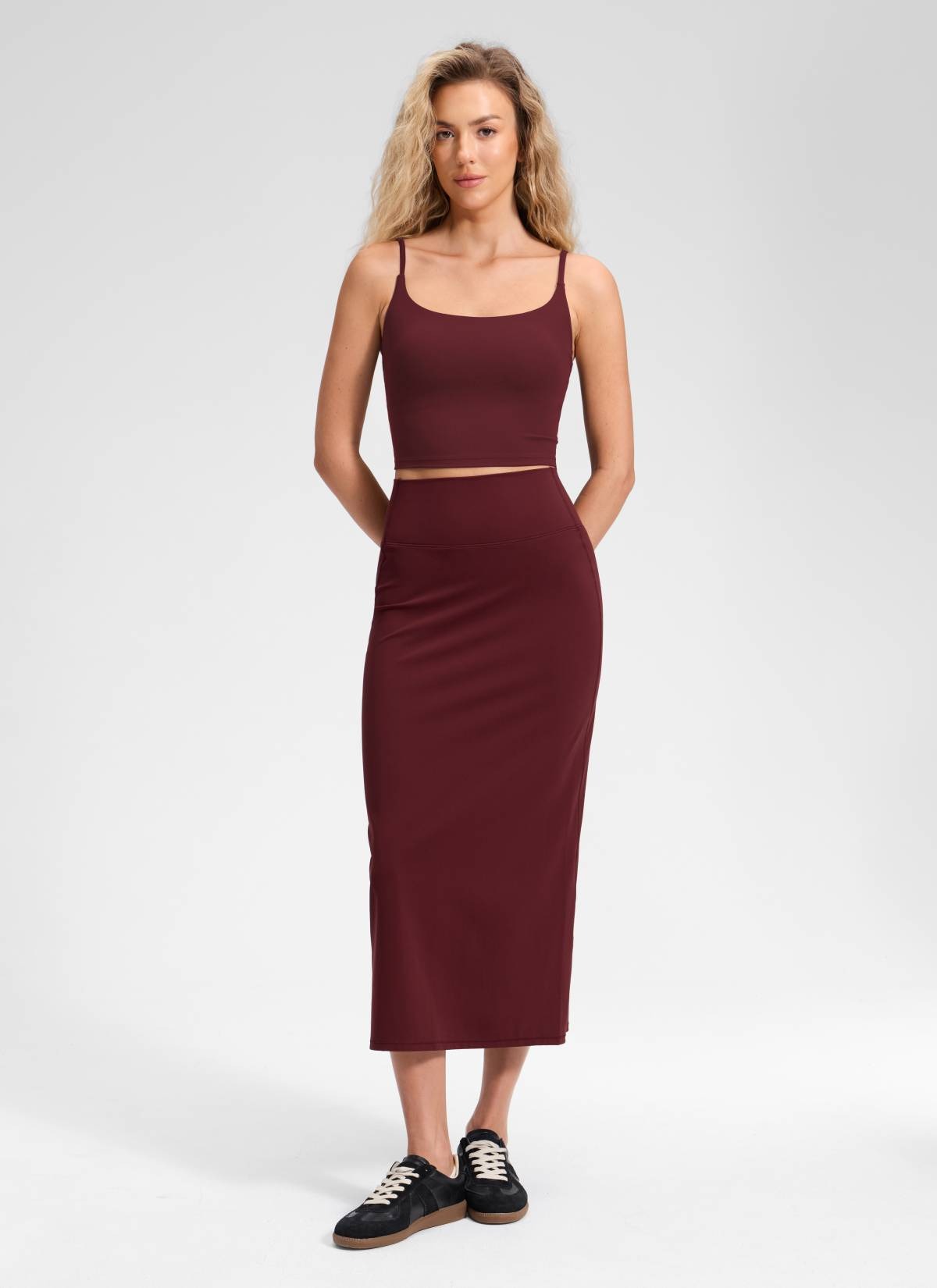 Butterlift® High Rise Back Slit Maxi Pencil Skirt