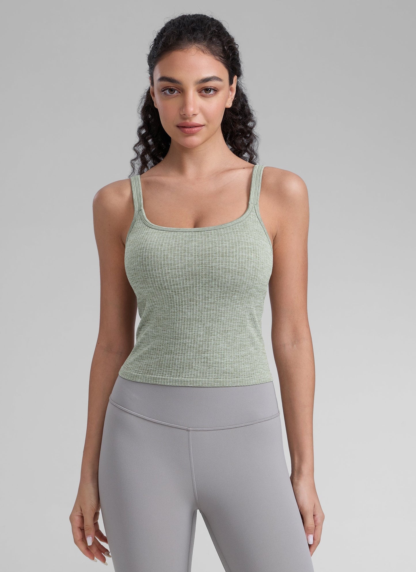 Seamless U Back Built in Bra Tank