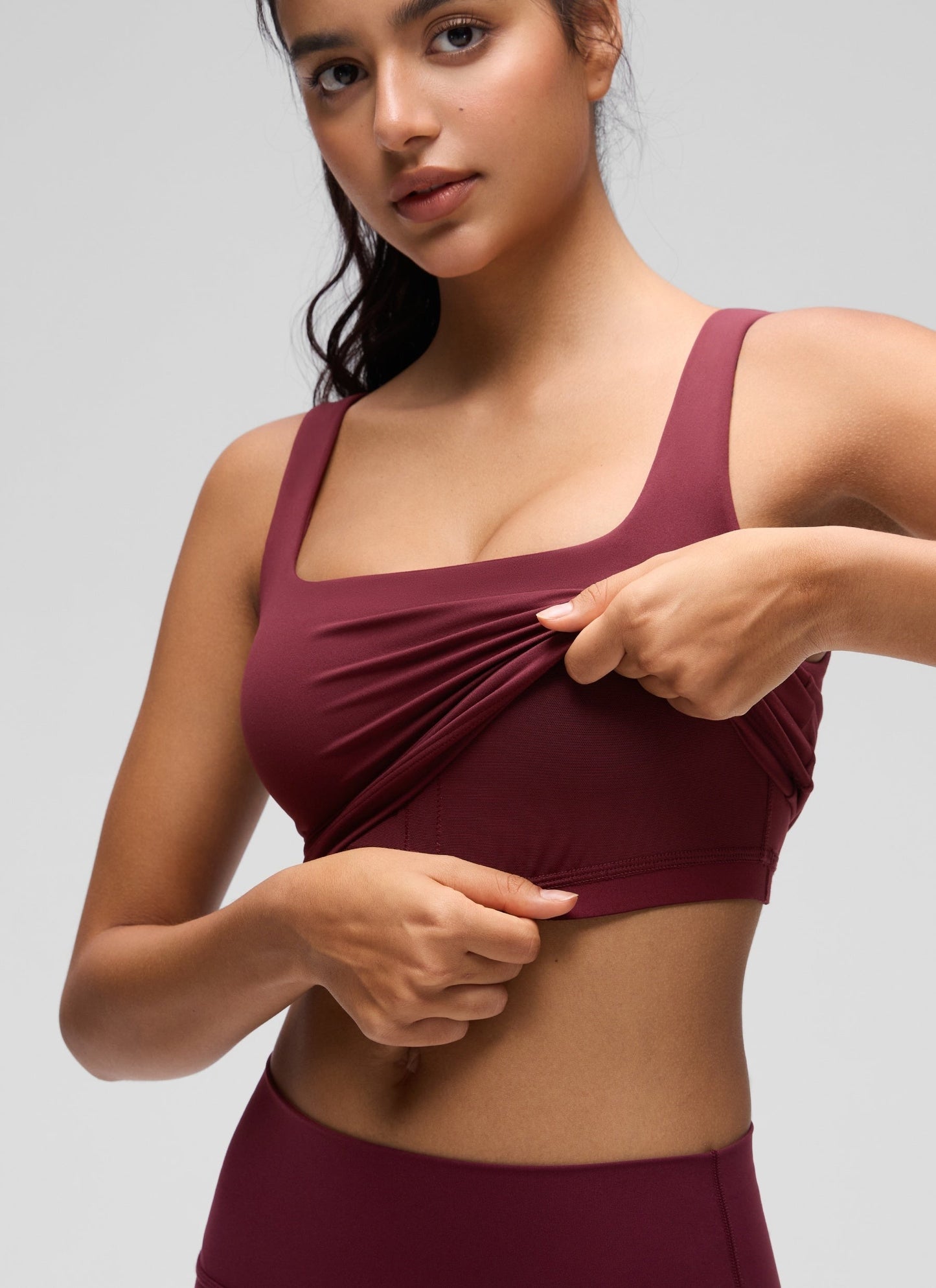 Butterluxe Square Neck Built in Bra Tank