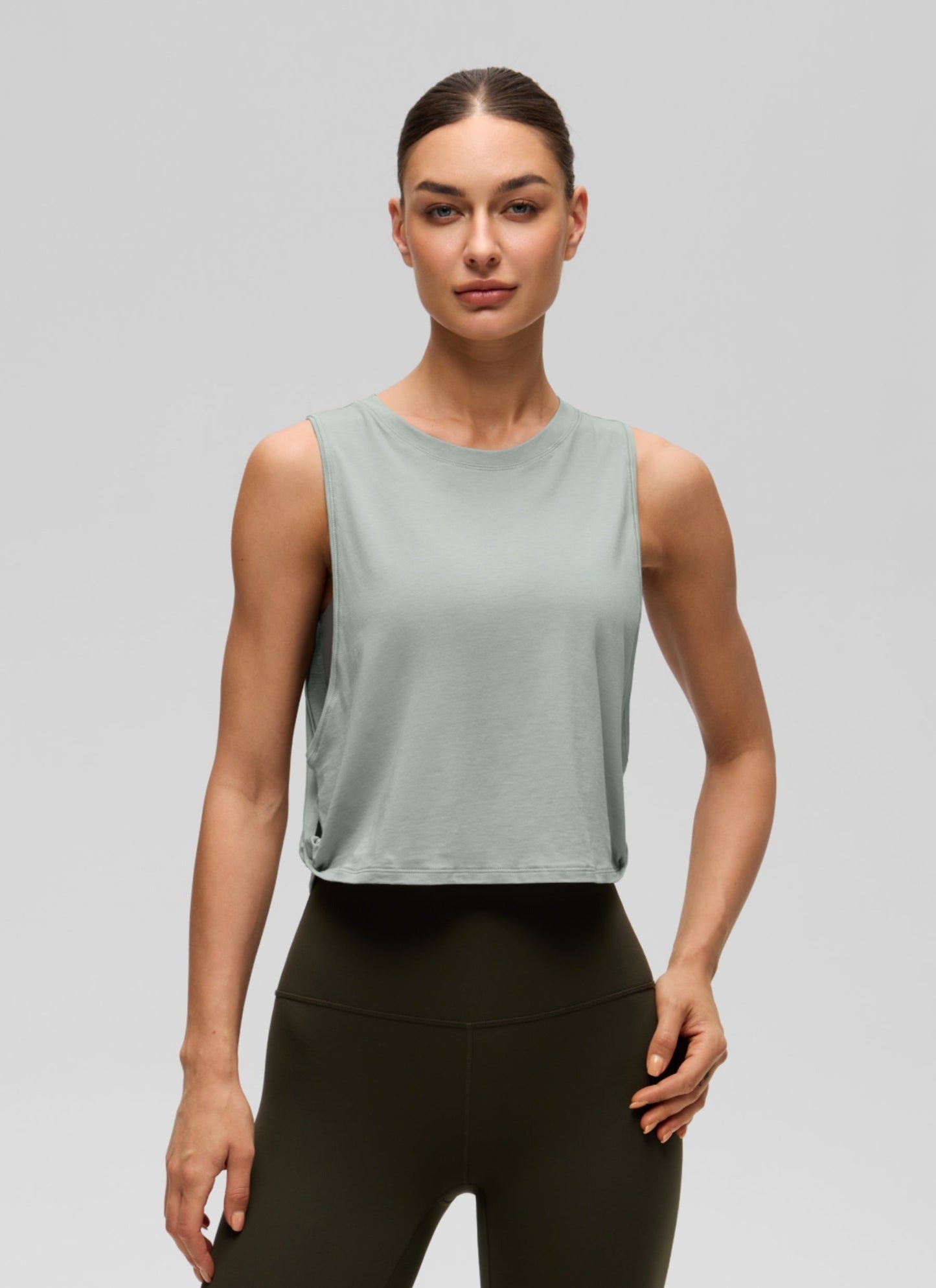 Pima Cotton Crop Deep Armhole Tank