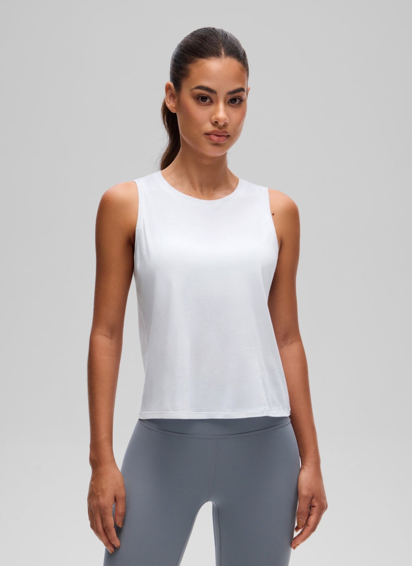 Pima Cotton Crop Round Neck Tank