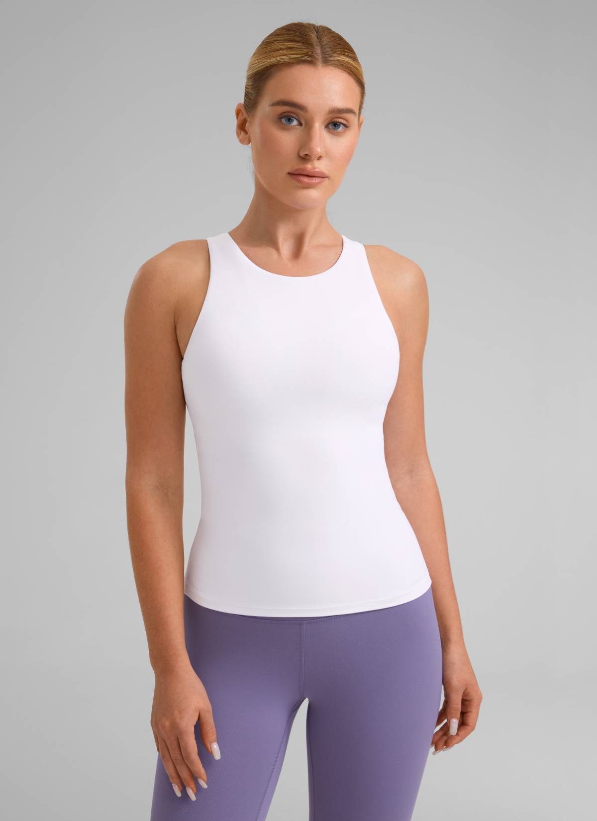 Butterluxe Built in Bra Scoop Neck Tank