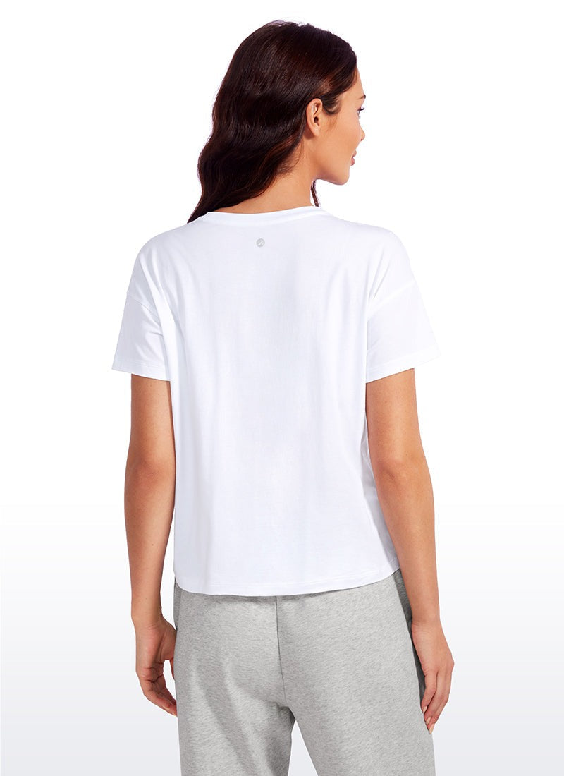 INNOPHRA Pima Cotton Short Sleeves Loose Fit