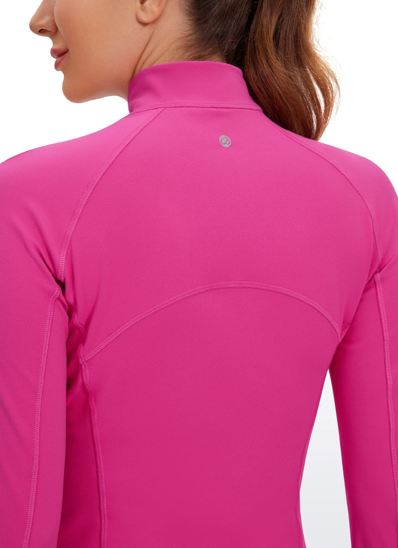 Butterluxe Half Zip Cropped Long Sleeve