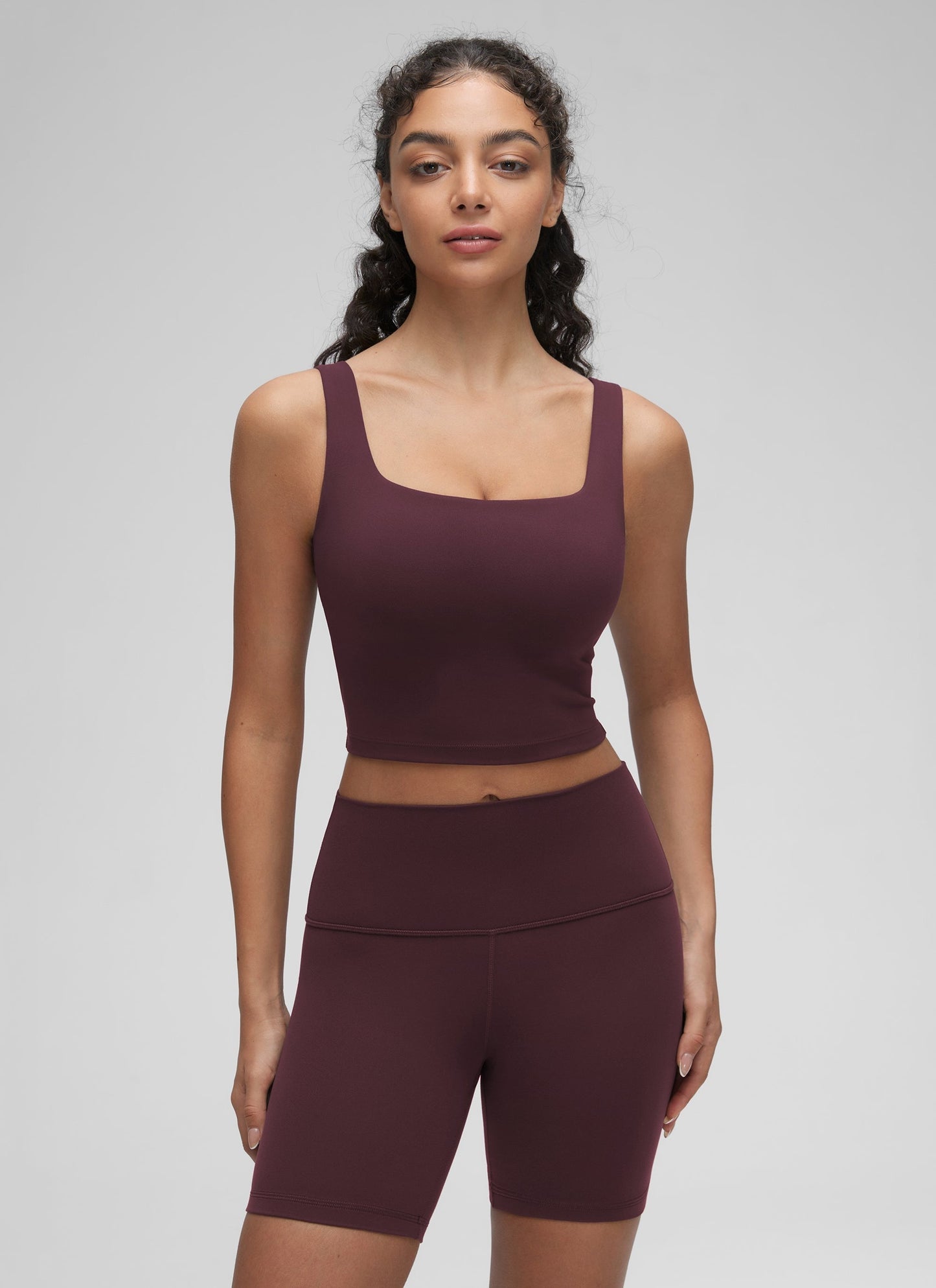 Butterluxe Square Neck Built in Bra Tank