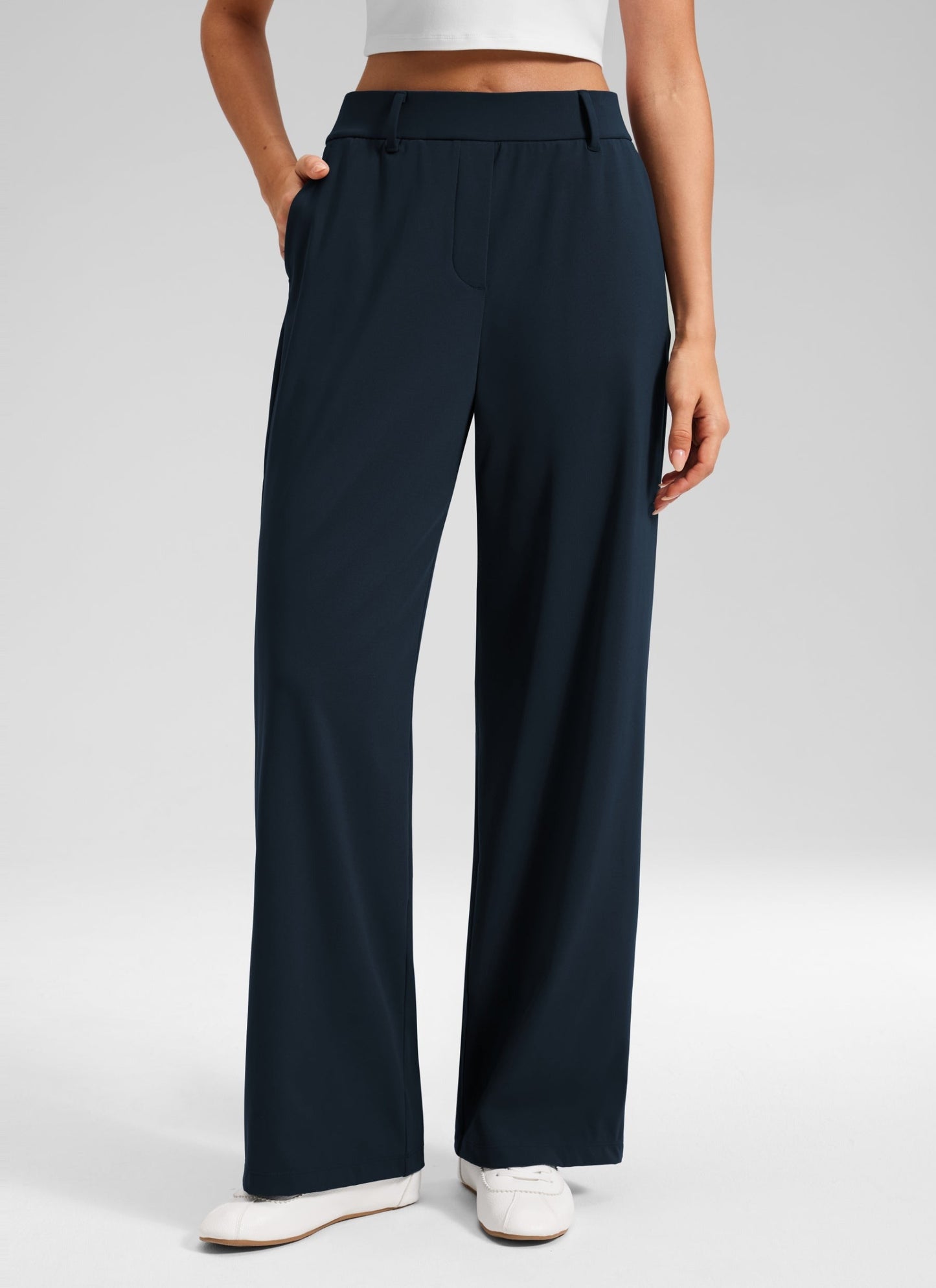 Walk the City Belt Loops Straight Leg Pant 30"