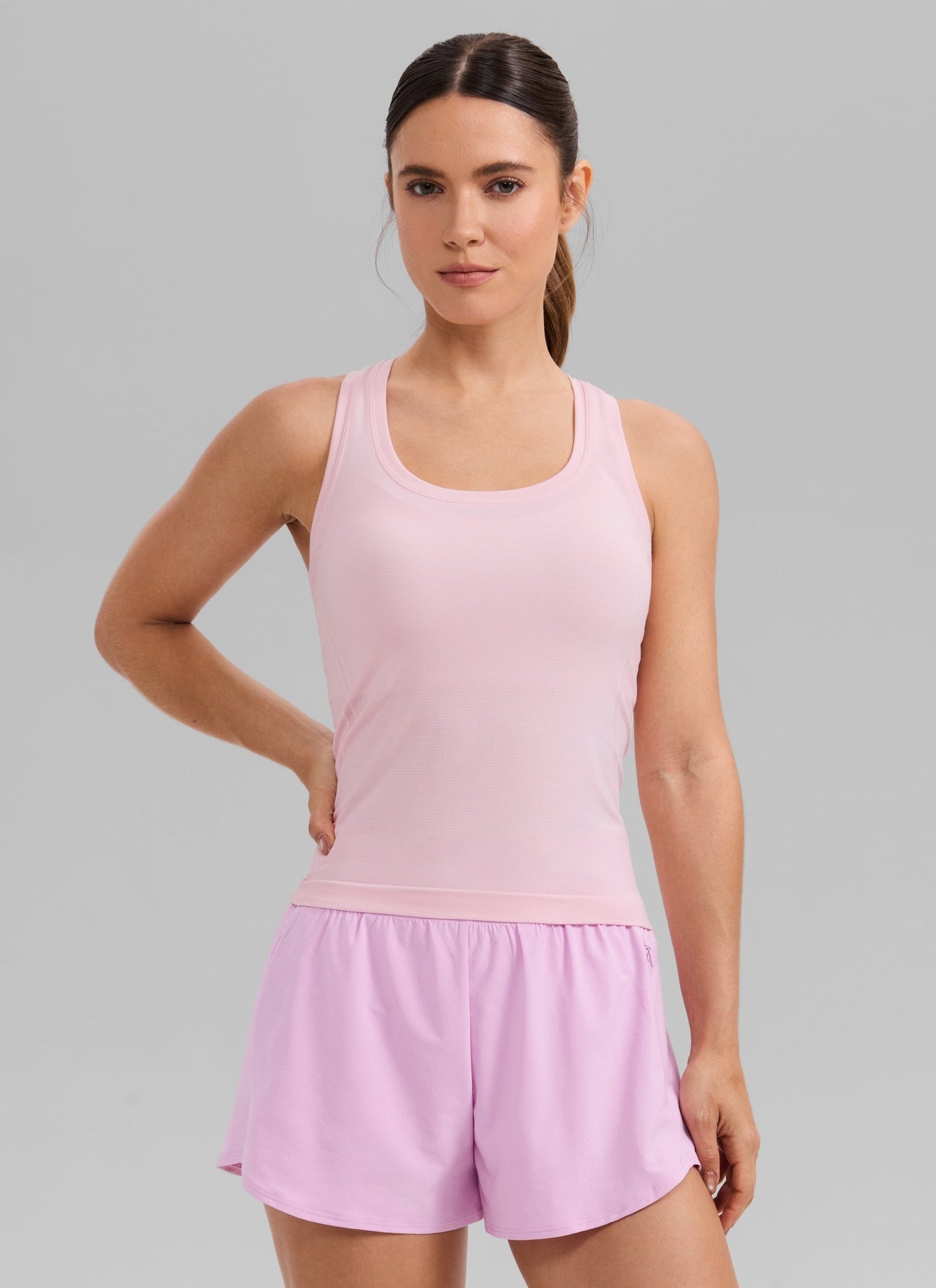 Seamless Racerback Scoop Neck Tank