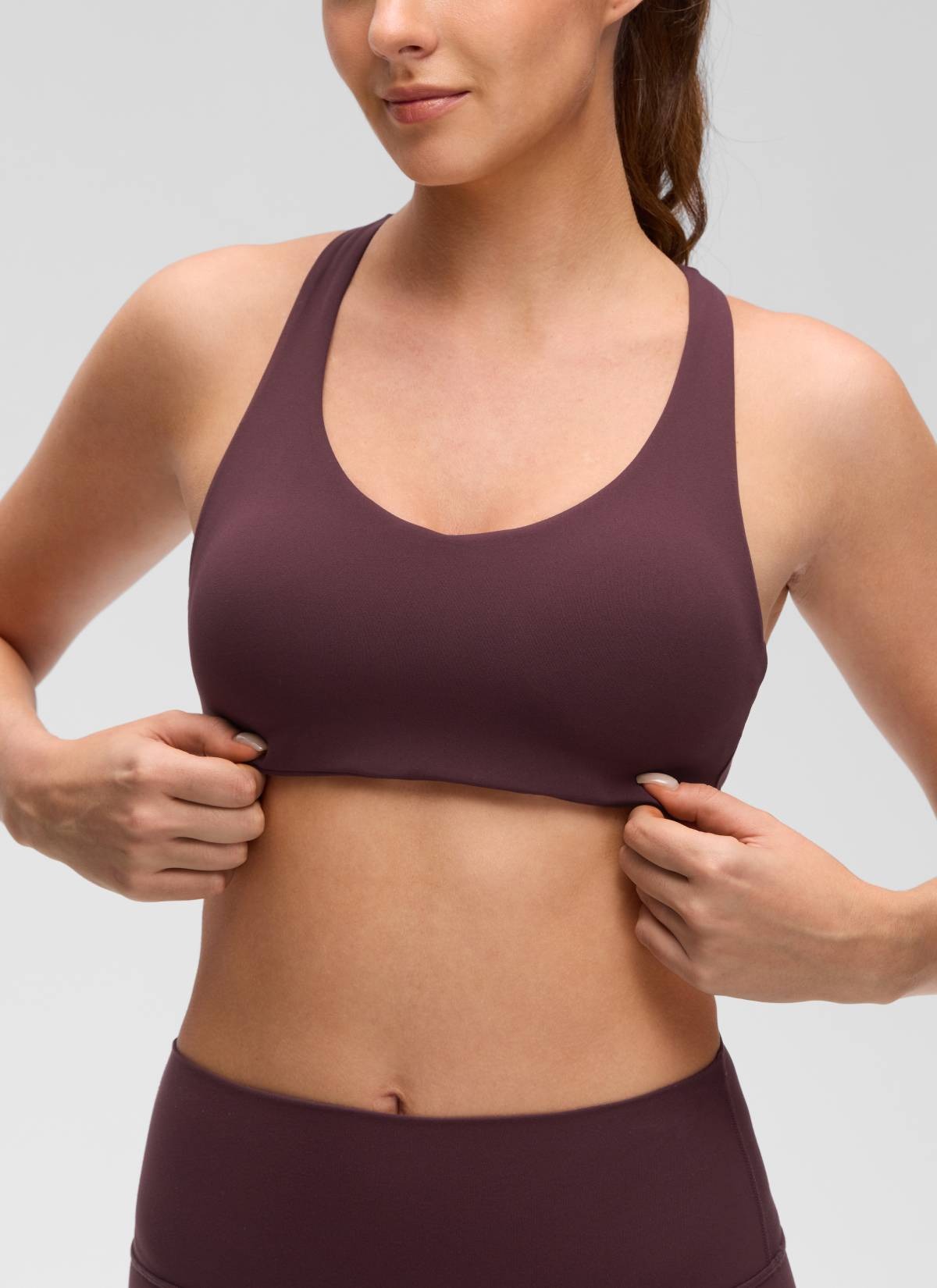 Butterluxe V Neck Strappy Sports Bra
