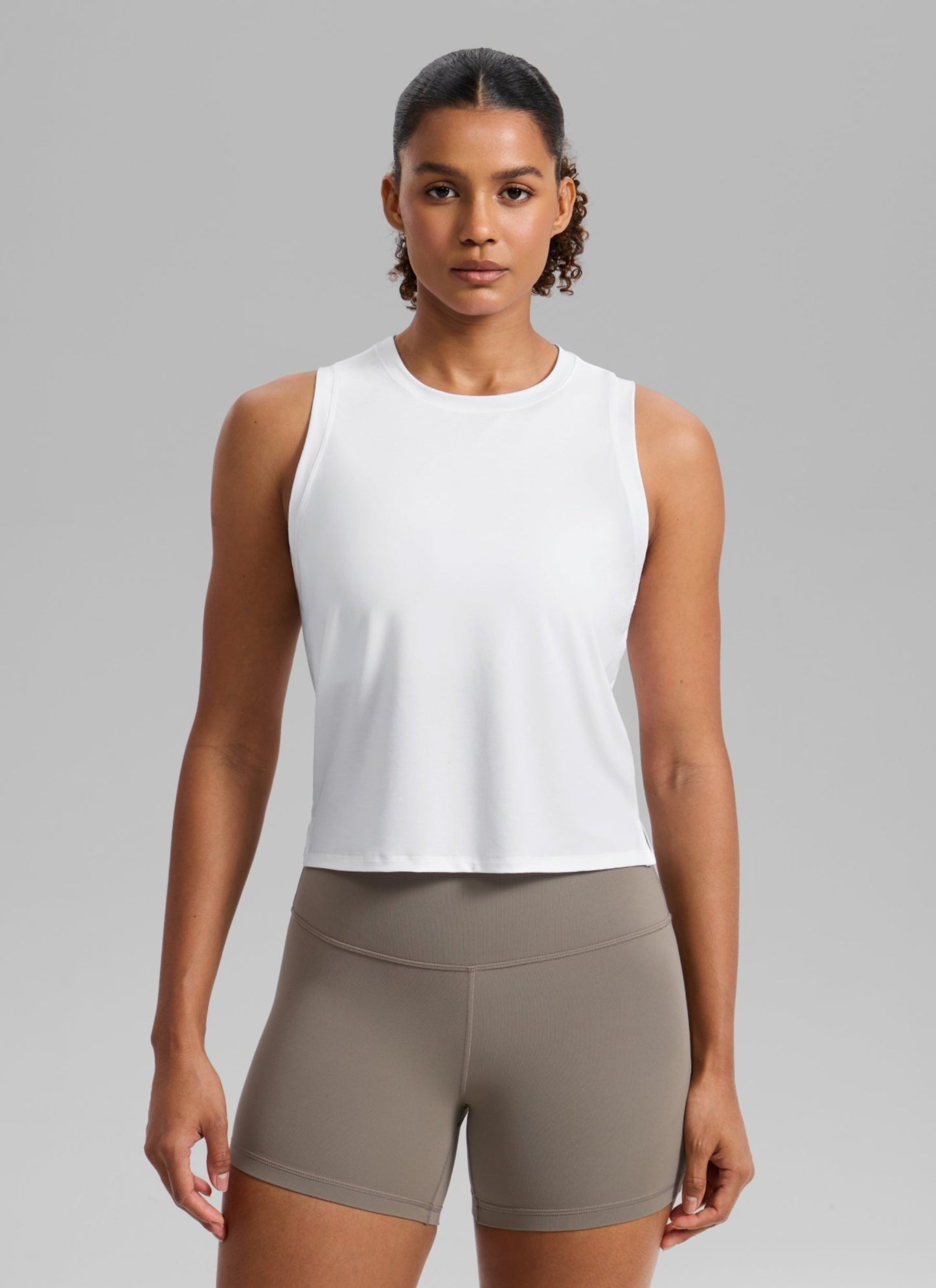 Quick Dry Crop Racerback Tank