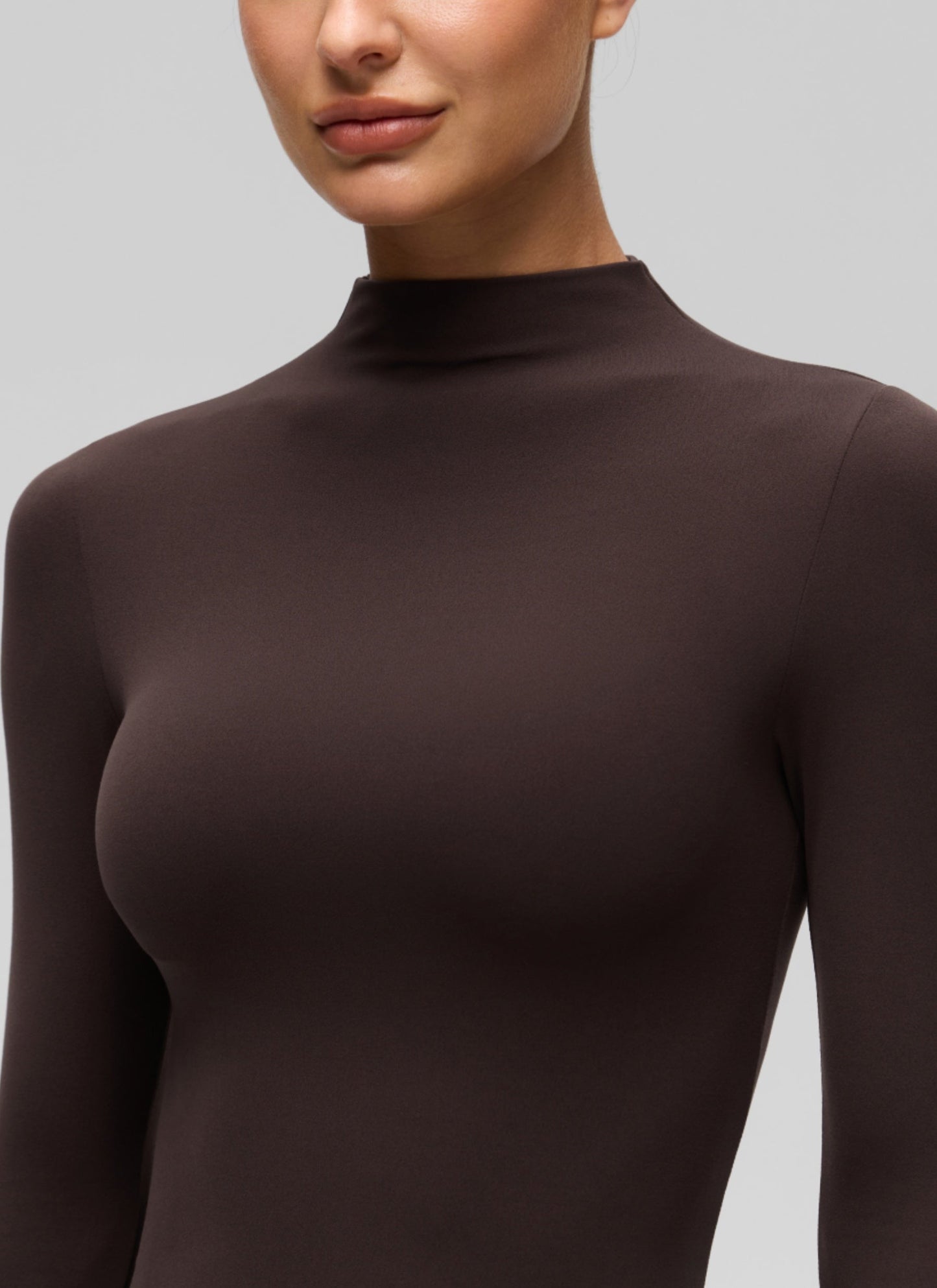 Softembrace Mock Neck Long Sleeve