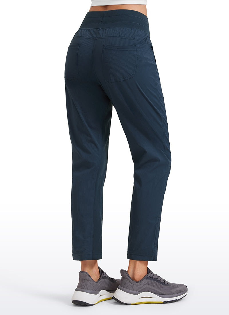 Striped Cinched Leg Pocket Pant 27''