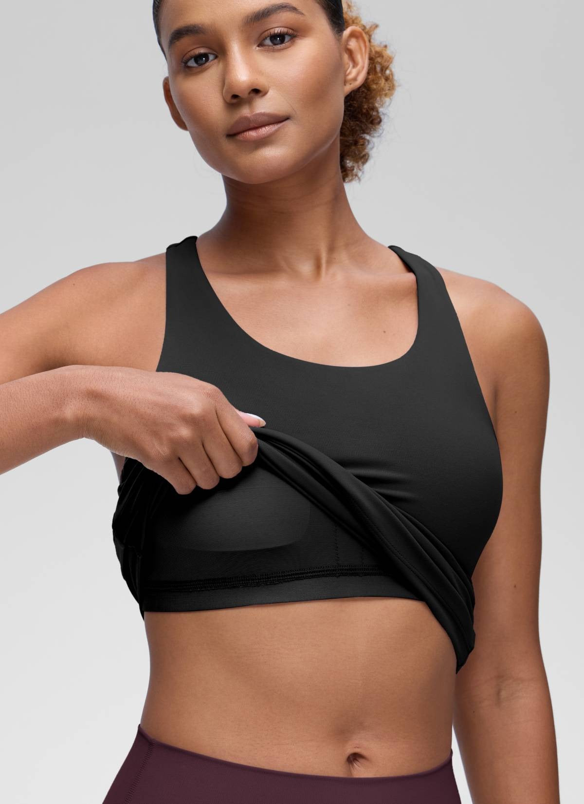 Butterluxe Waist Length Built in Bra Tank