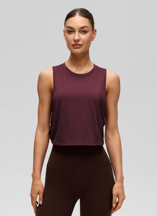 Pima Cotton Crop Deep Armhole Tank