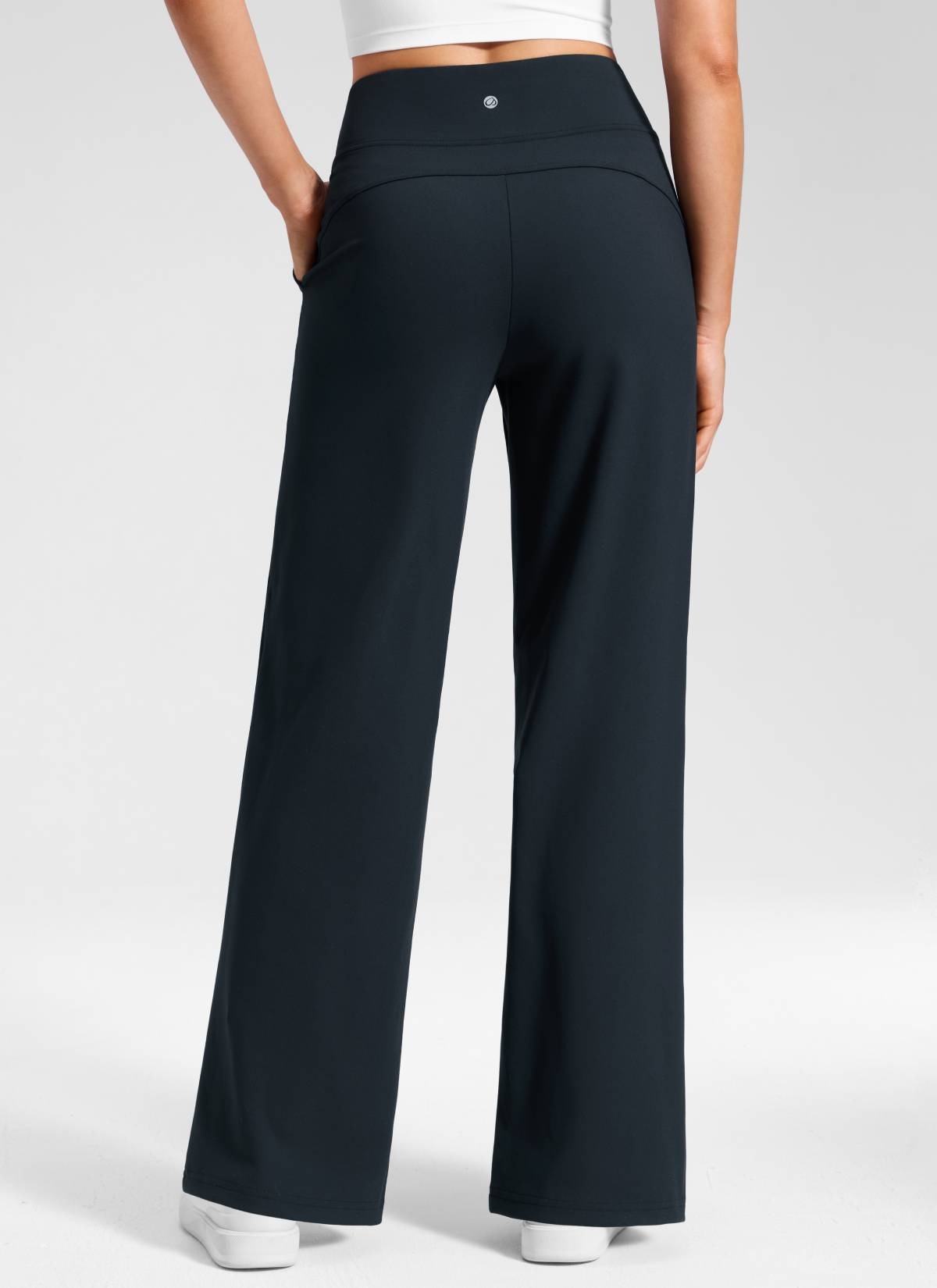 Wide Leg Faux Fly Pocket Pant 30"