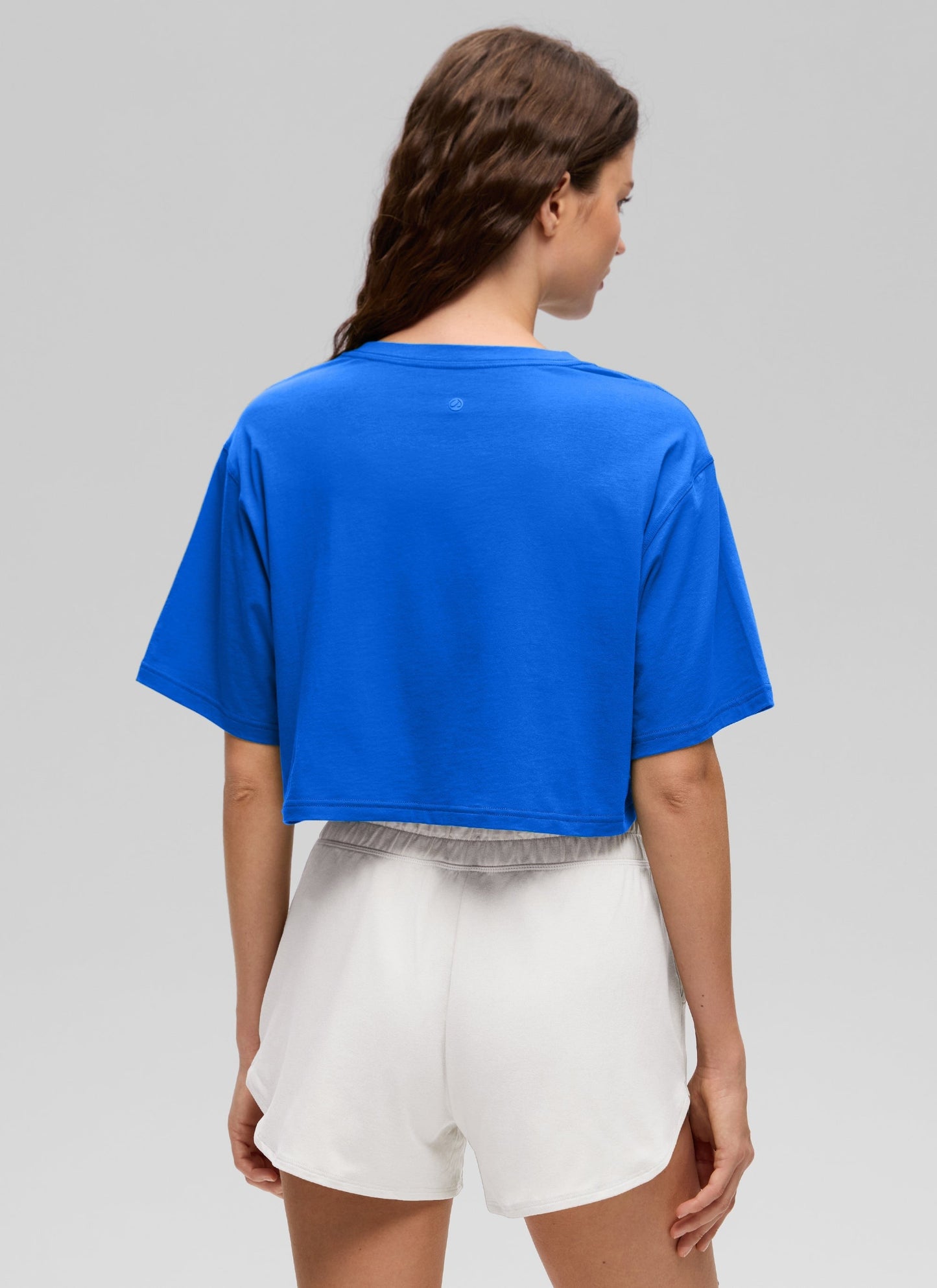 Pima Cotton Cropped Short Sleeve