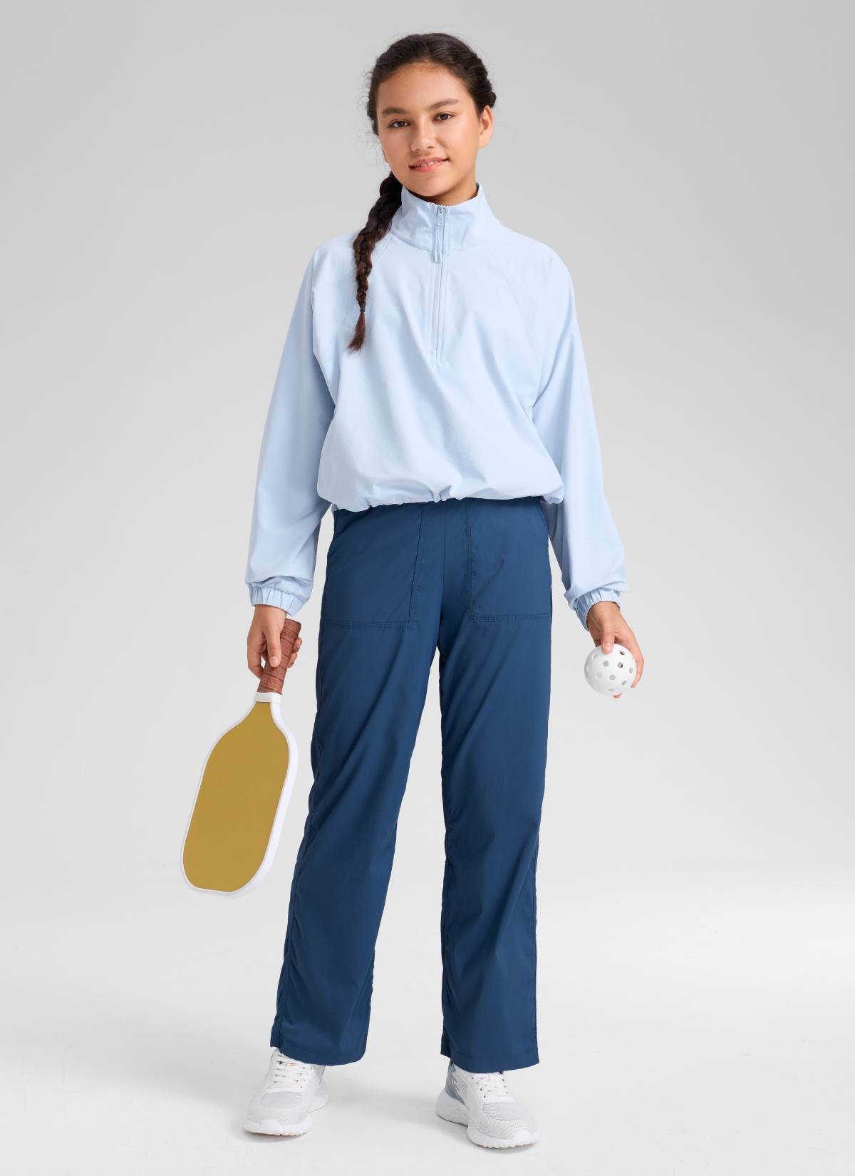 Girls Lightweight Straight Leg Pocket Pant