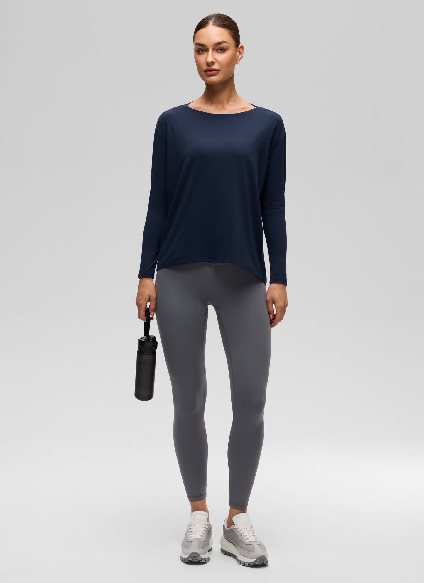 Pima Cotton Boat Neck Long Sleeve
