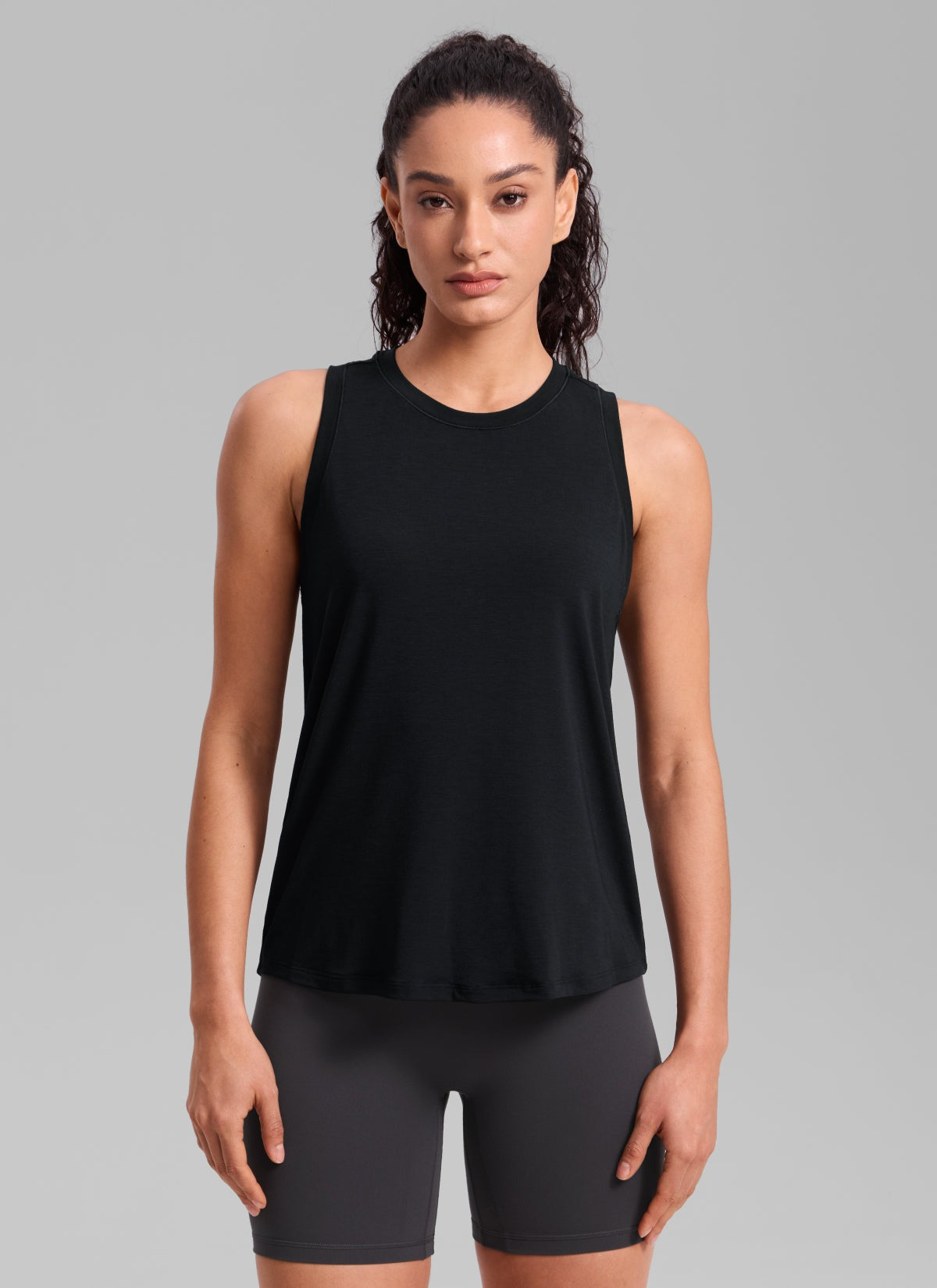 Quick Dry Racerback Hip Length Tank