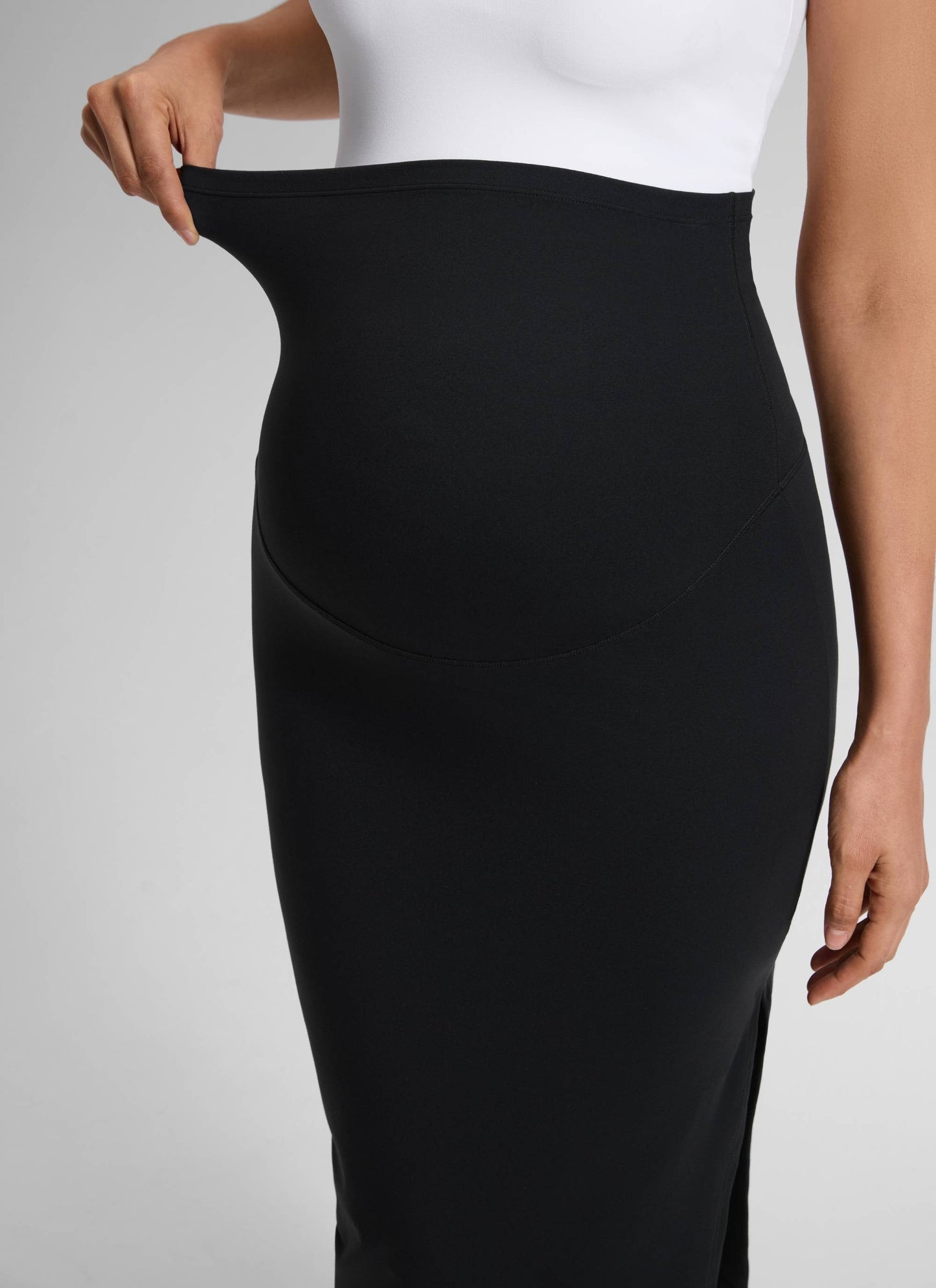 Butterluxe Maternity Midi Slit Skirt