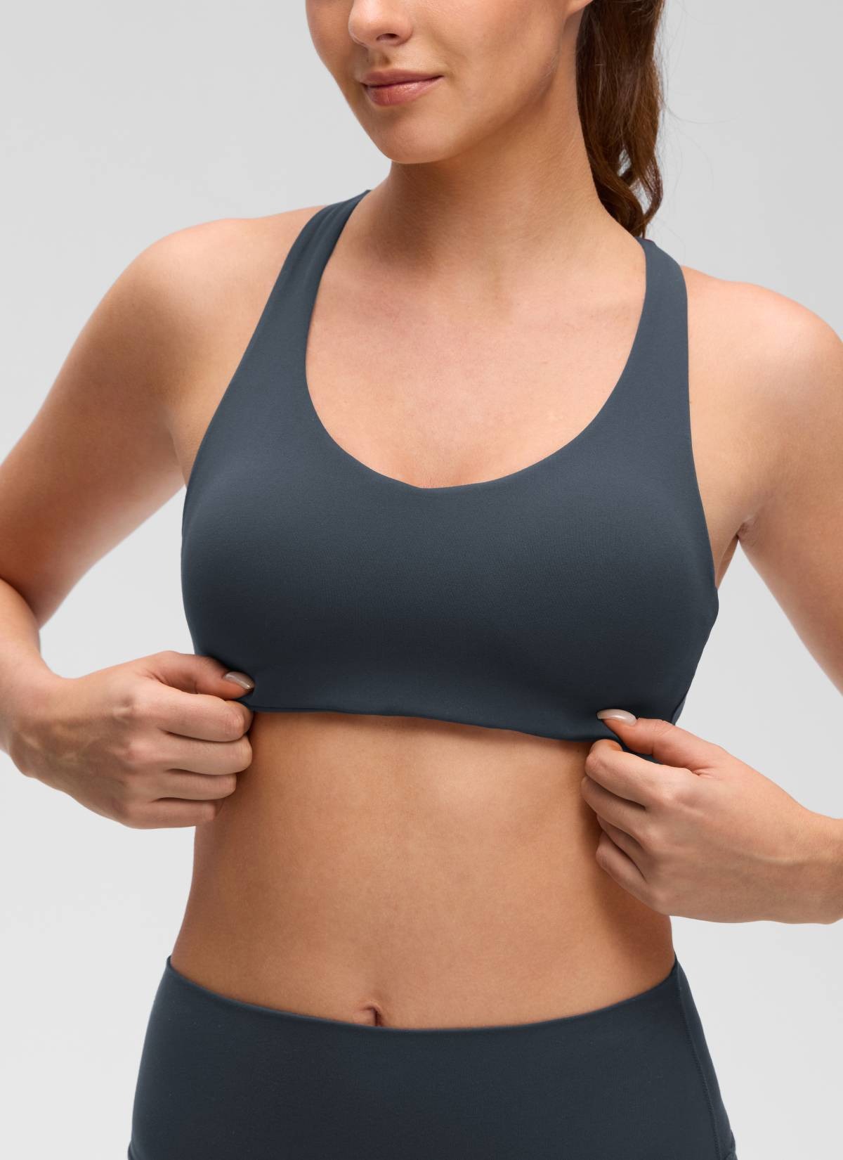Butterluxe V Neck Strappy Sports Bra