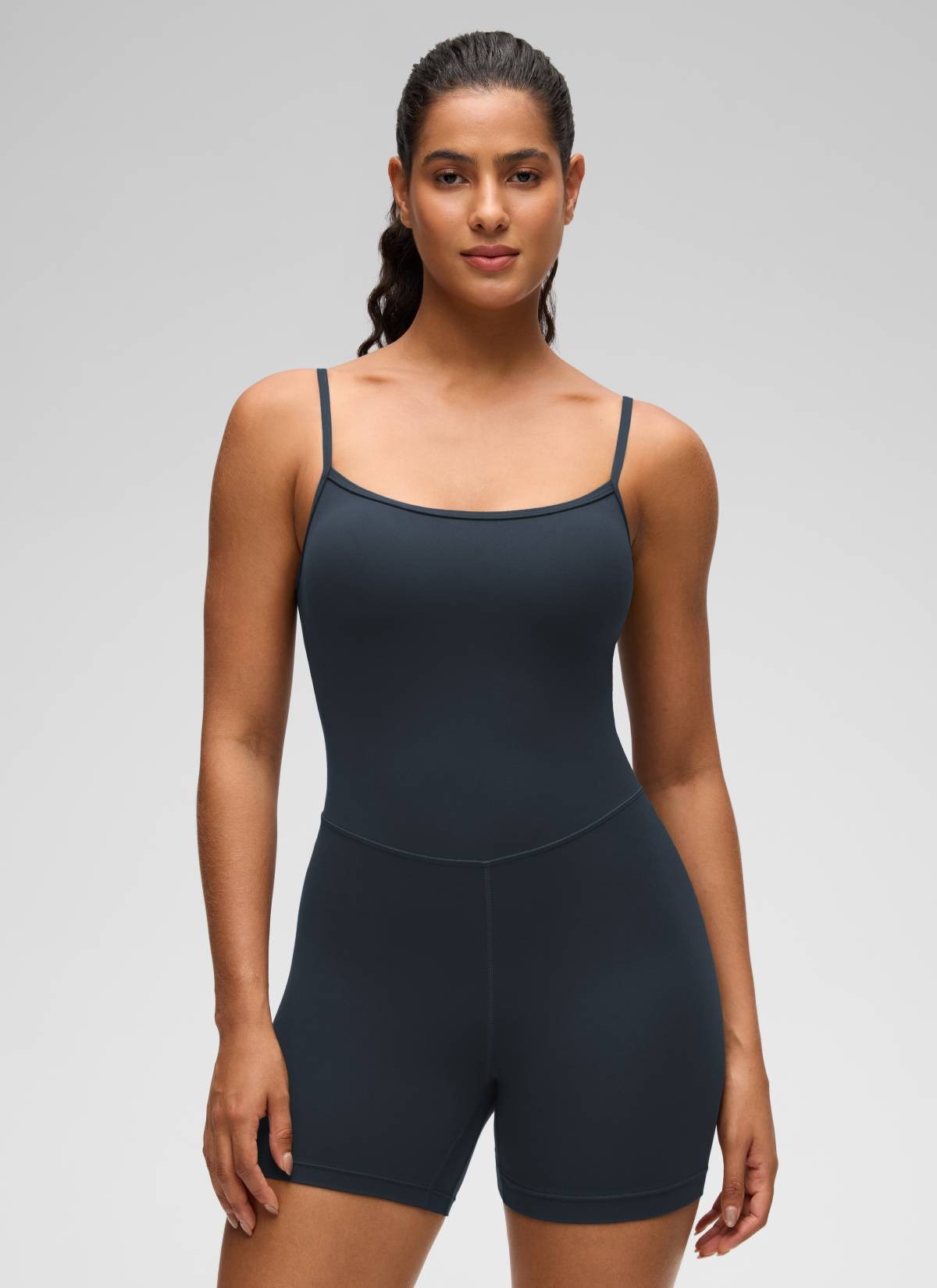 Butterluxe Thin Strap Shorts Bodysuit 4''