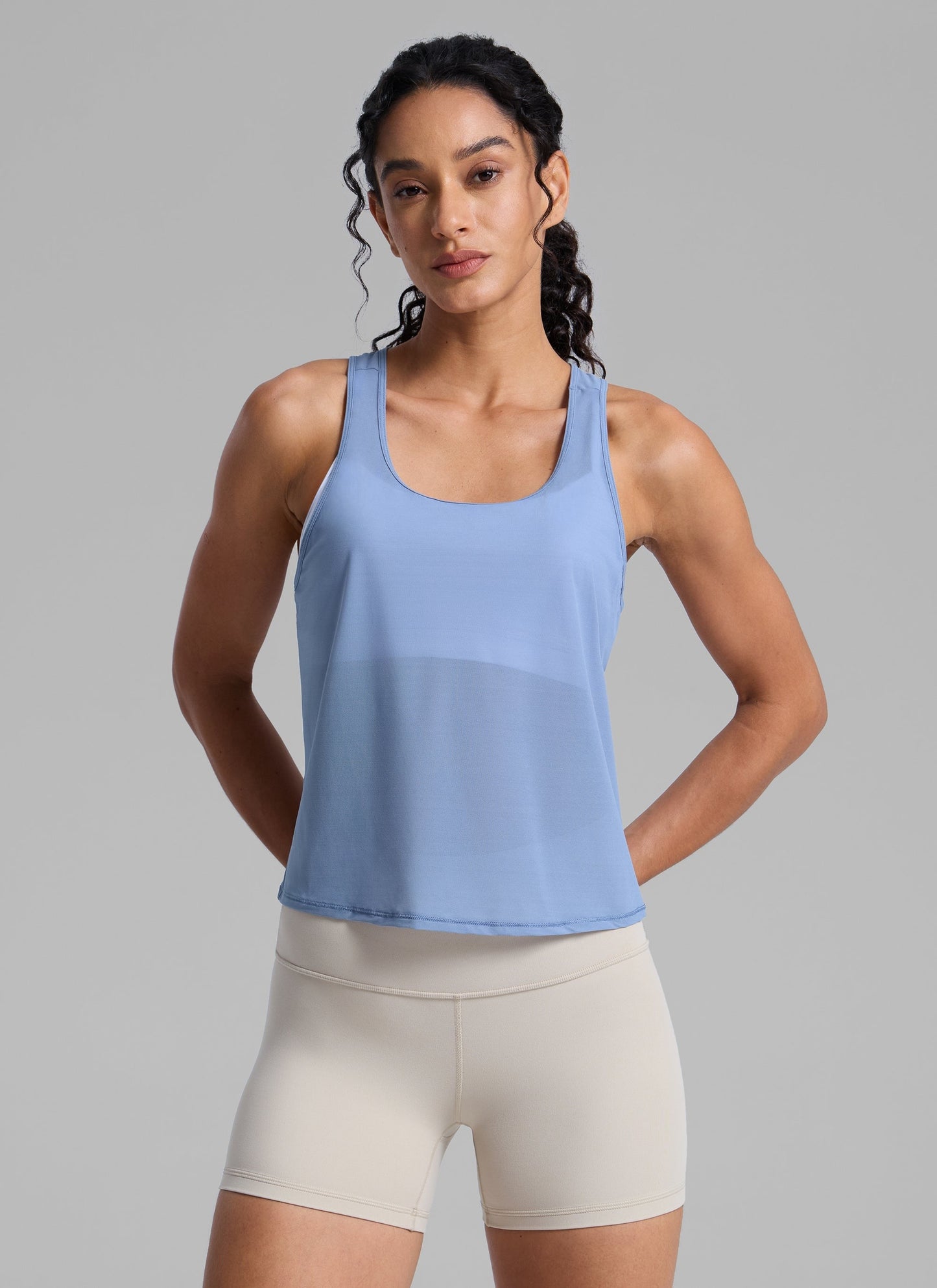 Mesh Relaxed Fit Workout Breathable Tank