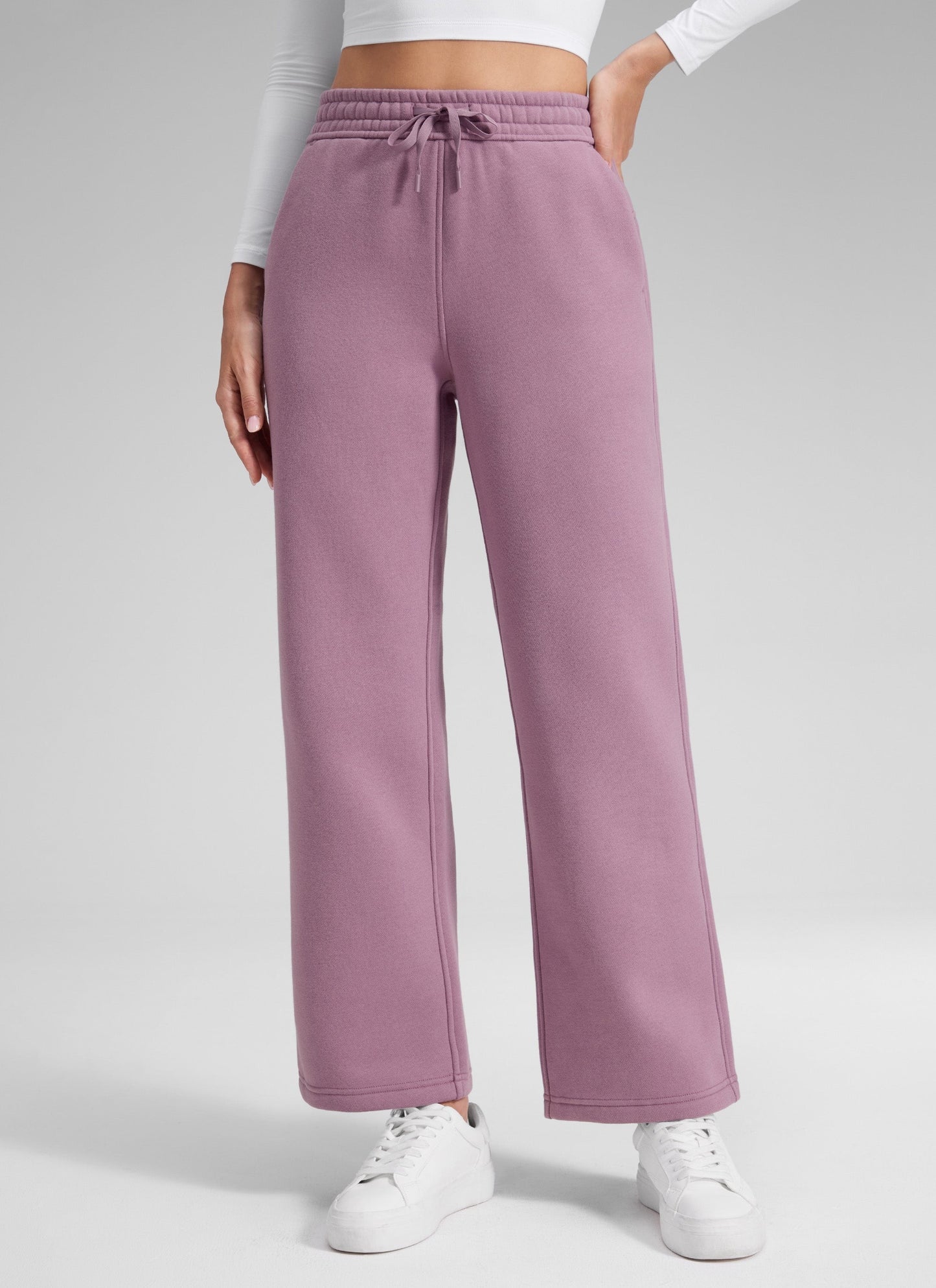 Fleece Lined Straight Leg Sweatpant 28''