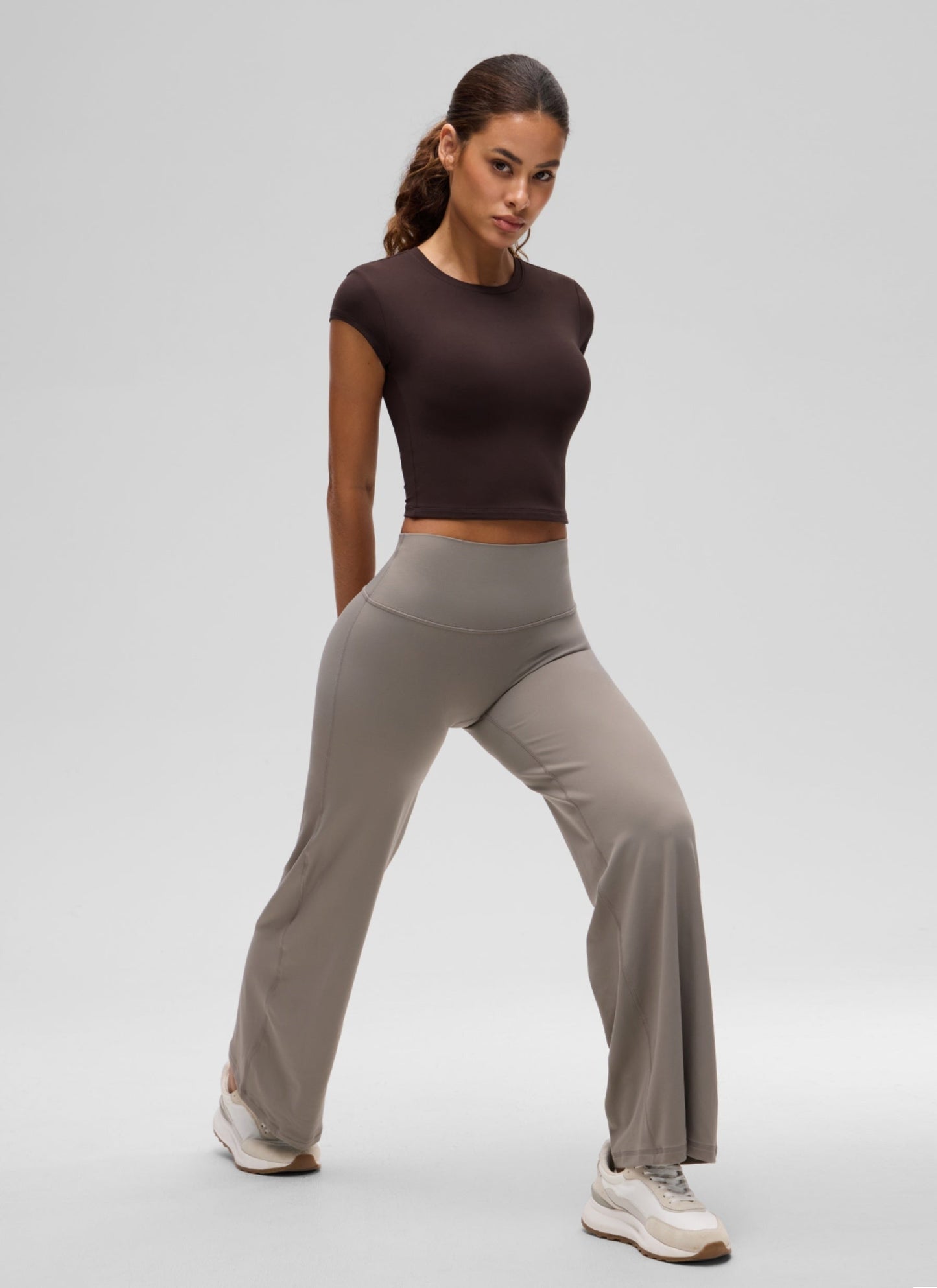 Softembrace Cropped Cap Sleeve Top