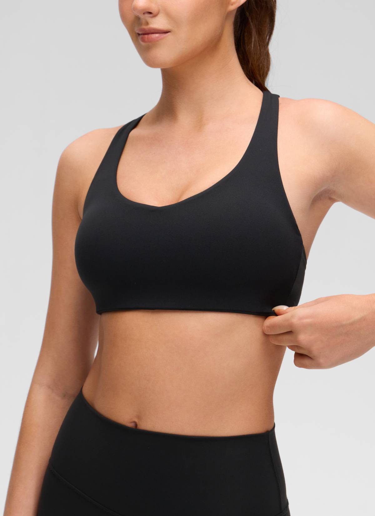 Butterluxe V Neck Strappy Sports Bra
