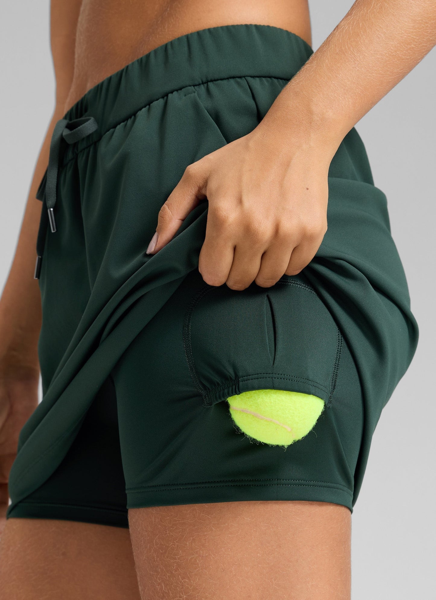 Stretch Drawstring Liner Skirt 15'' - 5 Pocket