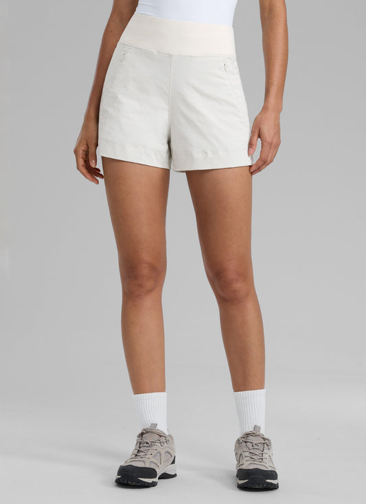 Ripstop Zip Pocket Mid Rise Shorts 4''