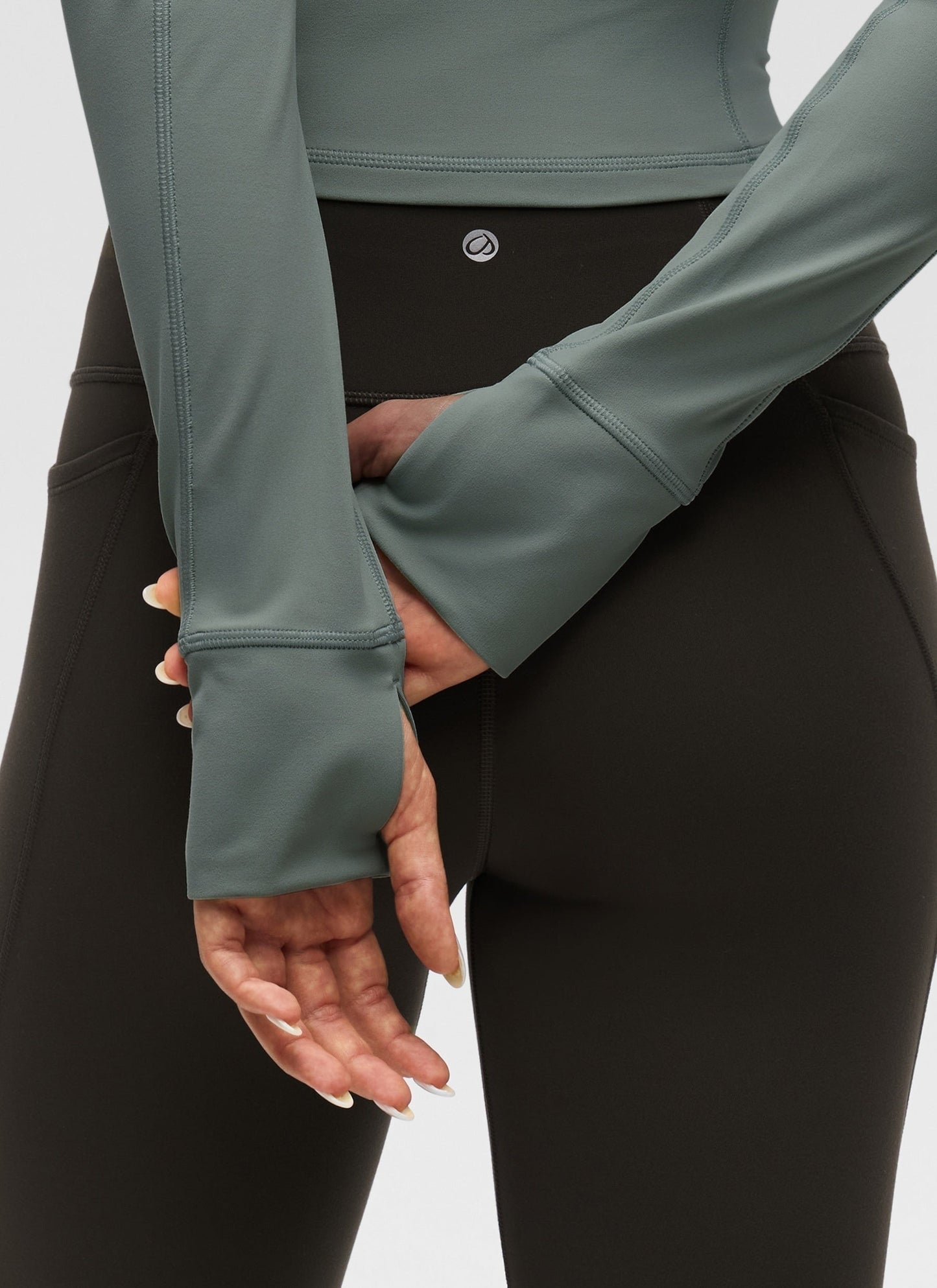 Butterluxe Half Zip Cropped Long Sleeve