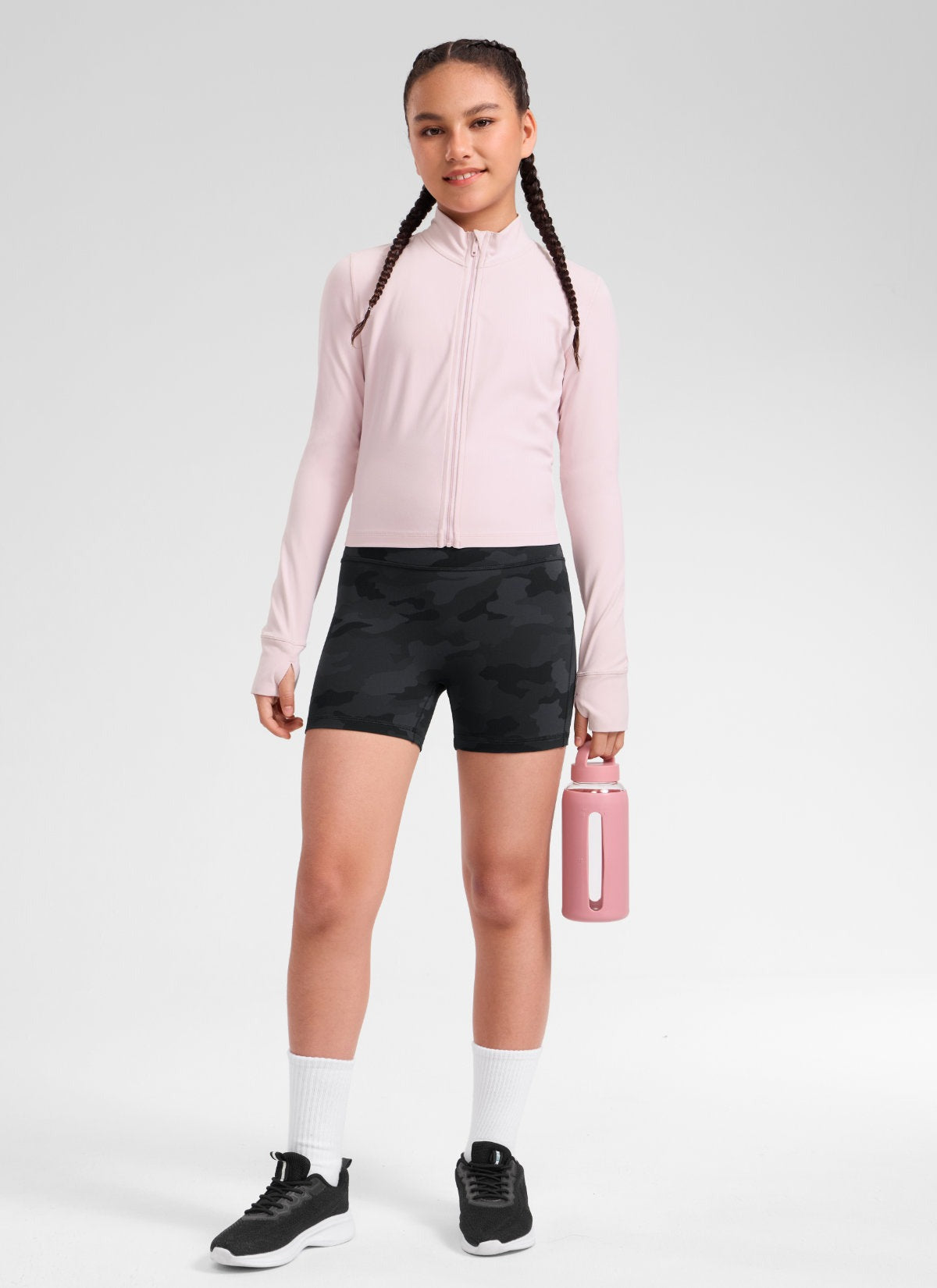 Girls Butterluxe No Front Seam Biker Shorts