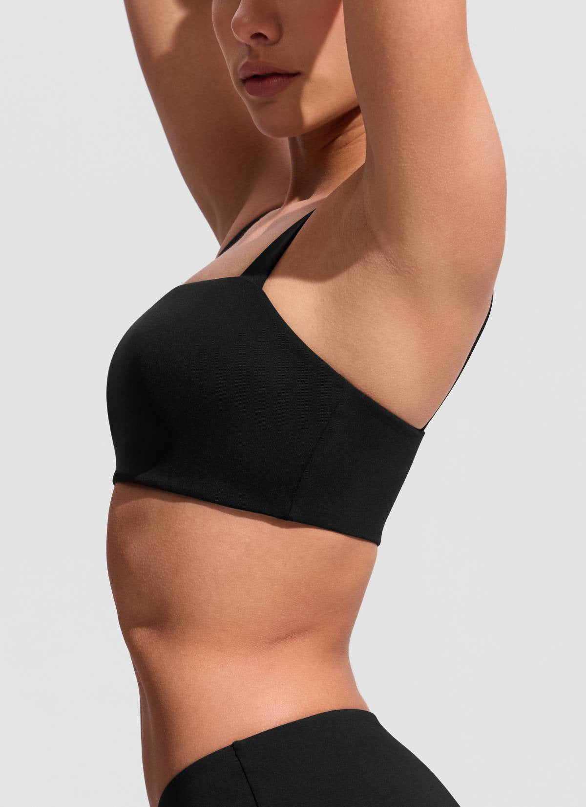 Square Neck Wide Flat Straps Bikini Top