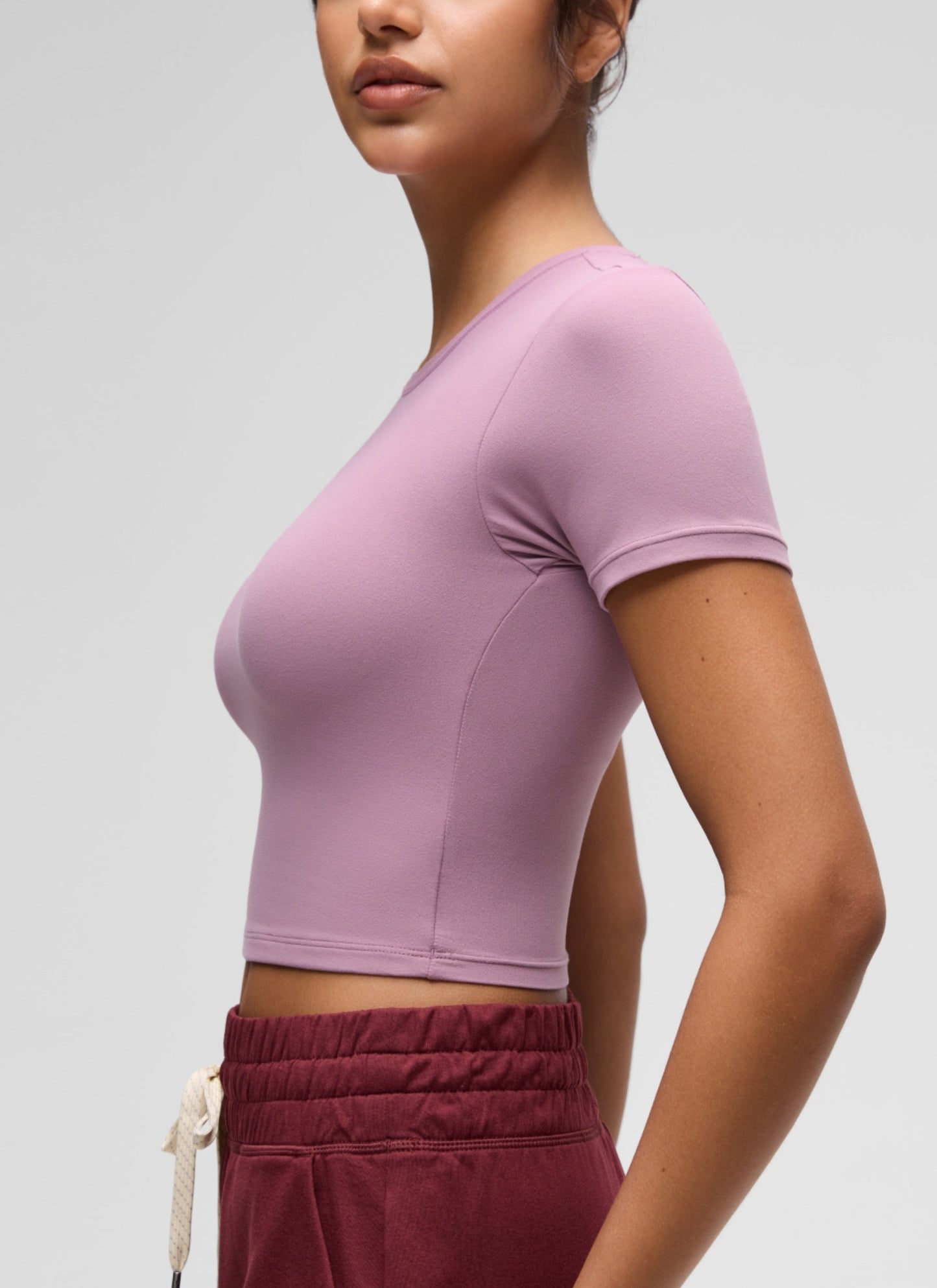 Softembrace Crewneck Cropped Short Sleeve