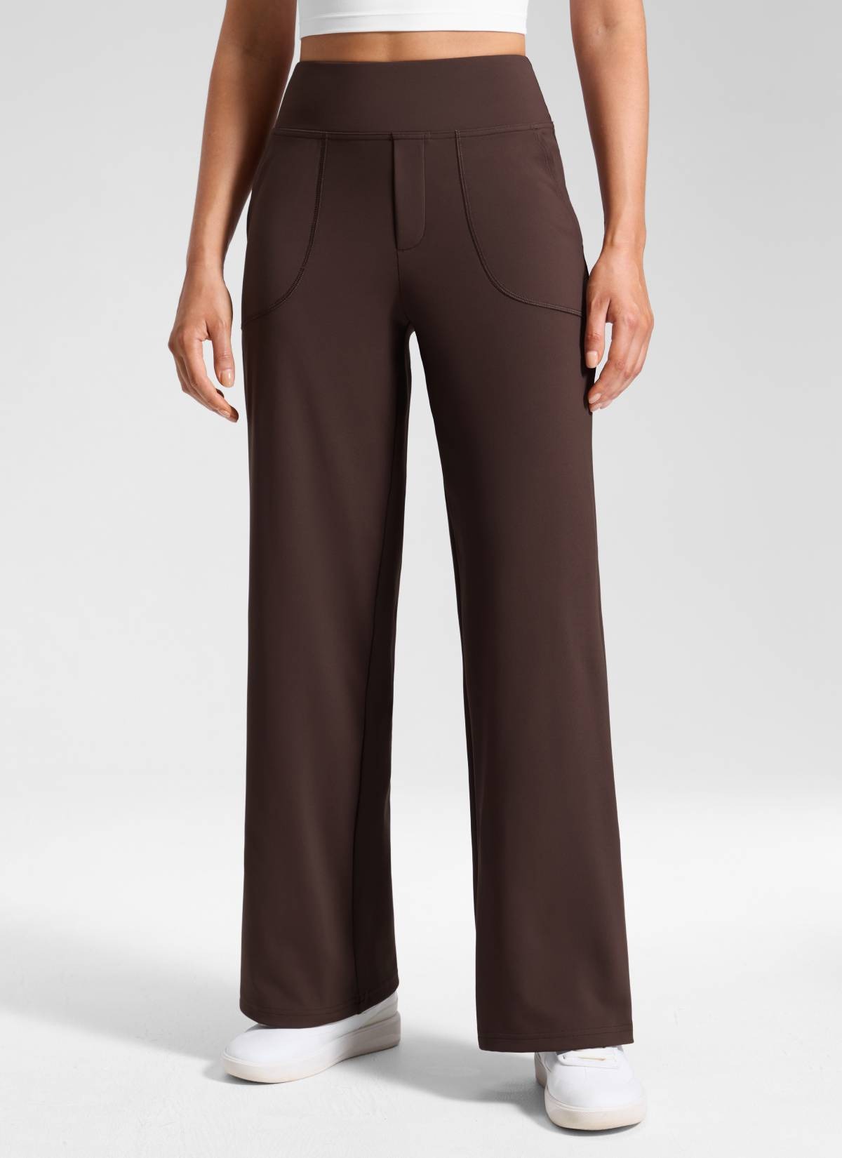 Wide Leg Faux Fly Pocket Pant 30"