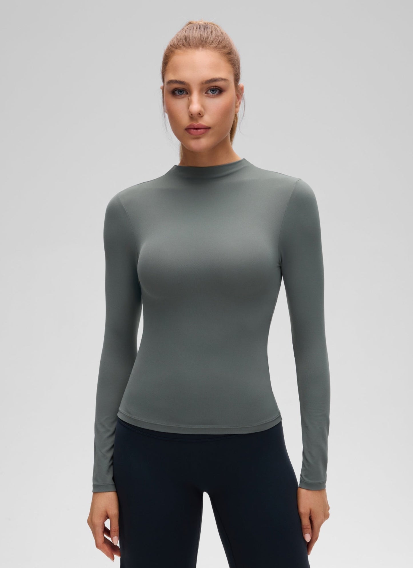 Softembrace Mock Neck Long Sleeve