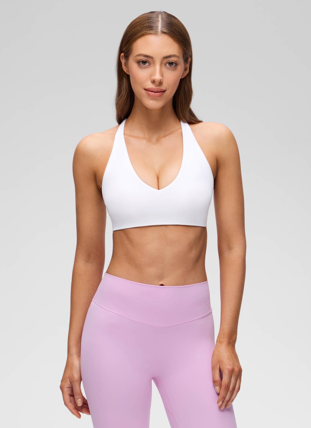 Butterluxe V Neck Twist Cross Back Sports Bra