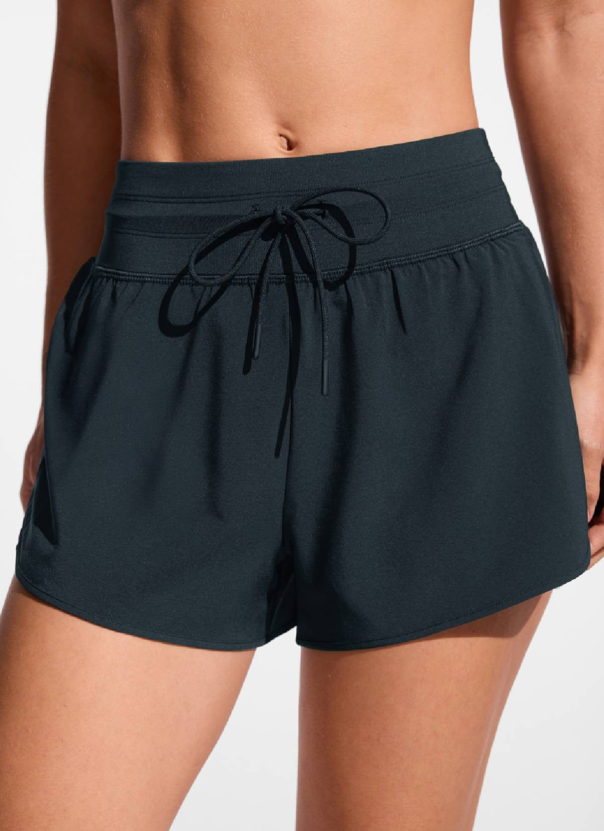 Feathery-Fit Soft Split Dolphin Board Shorts 2.5''