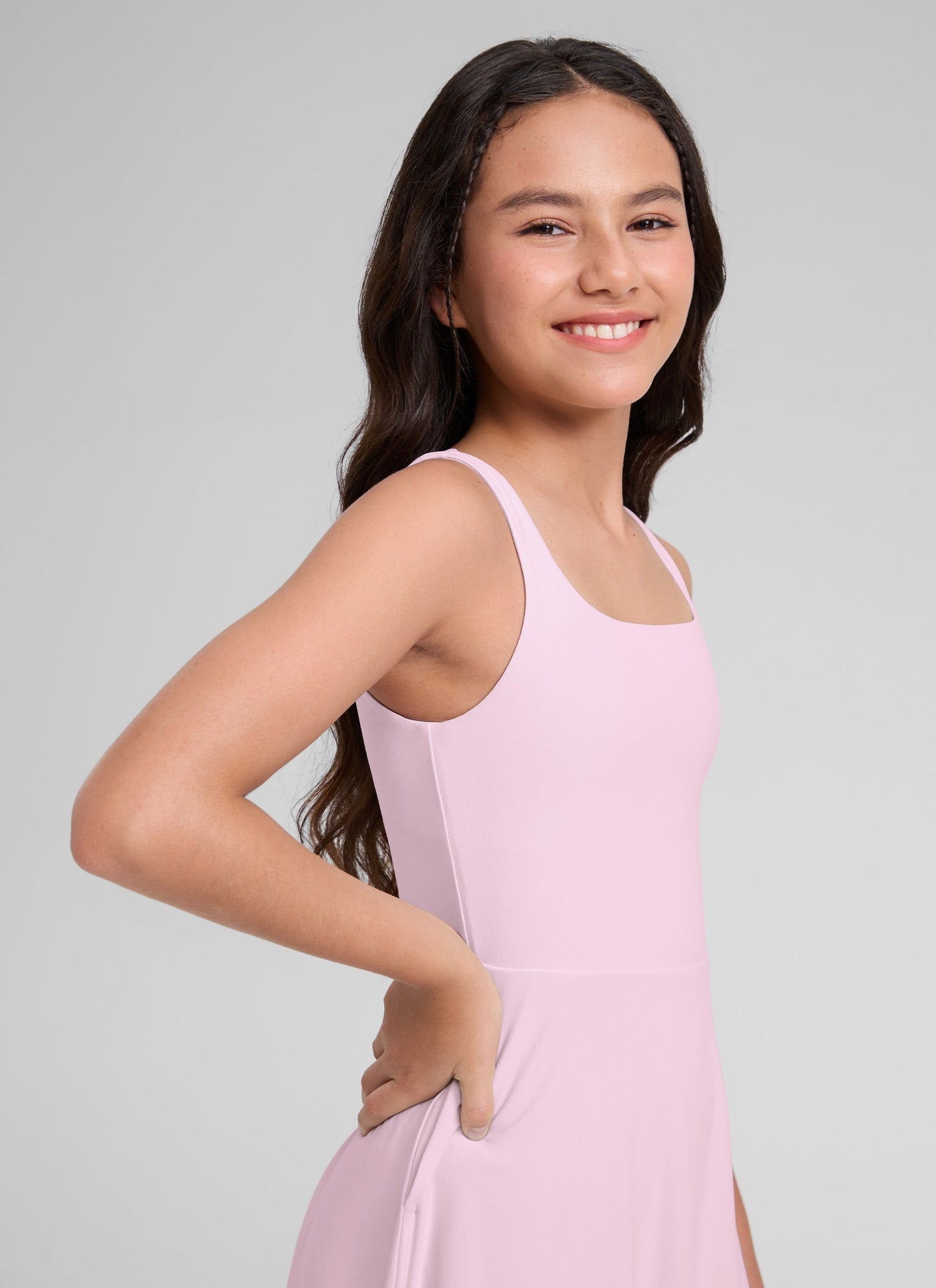 Girls Cloudweight Double Lined Pocket Midi Dress