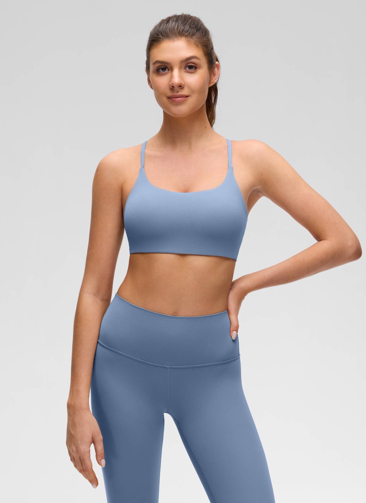 Butterluxe Twist Cross Back Sports Bra
