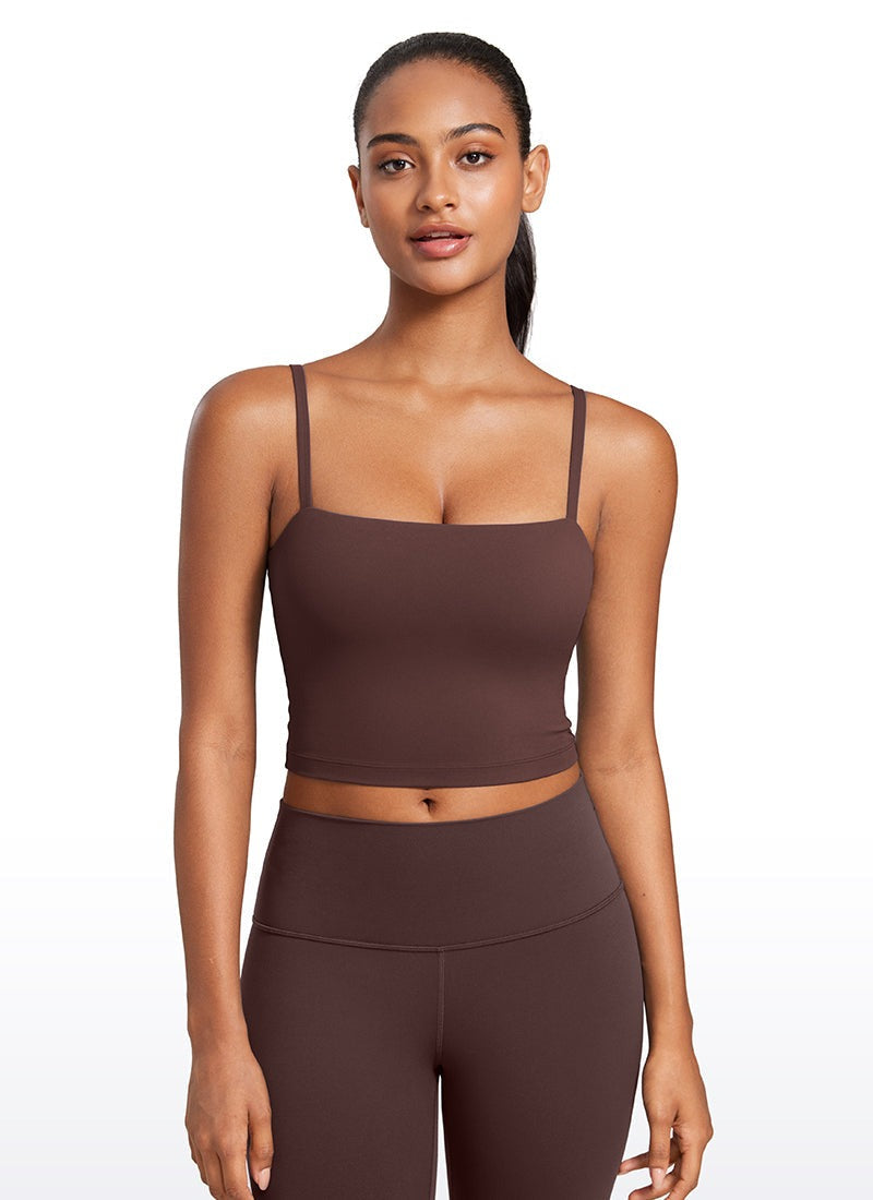 Butterluxe Built in Bra Adjustable Strap Tank