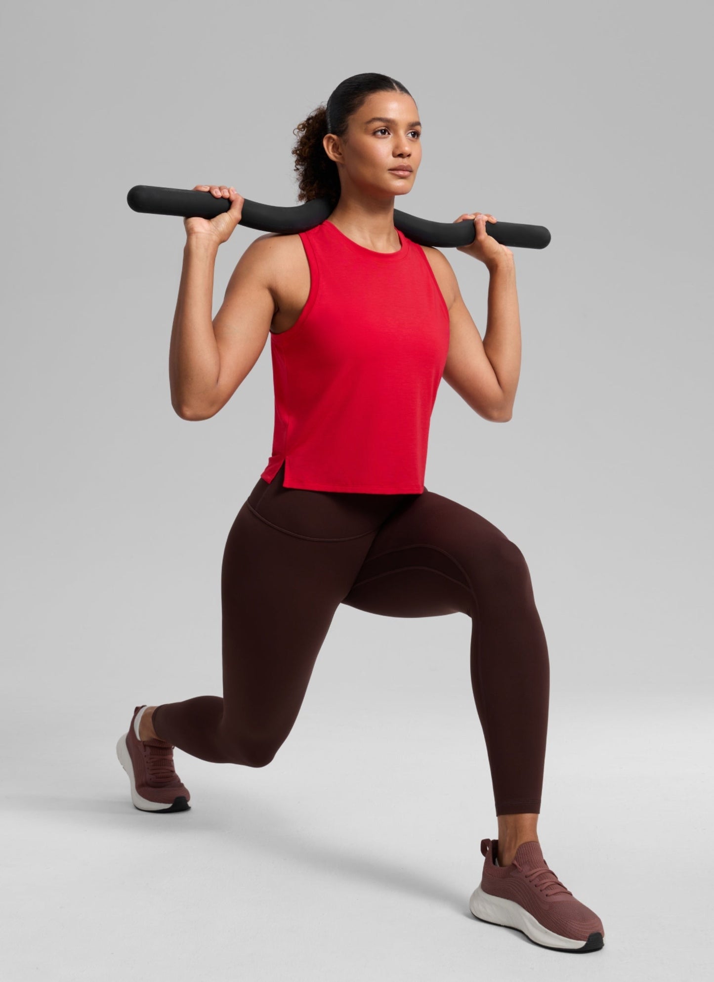 Quick Dry Crop Racerback Tank